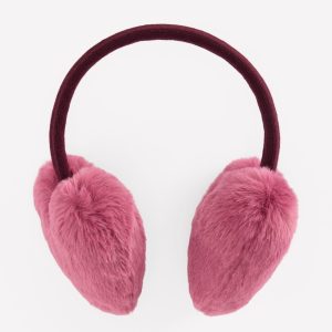 Novelty Ear Muffs-Pink Heather Heart