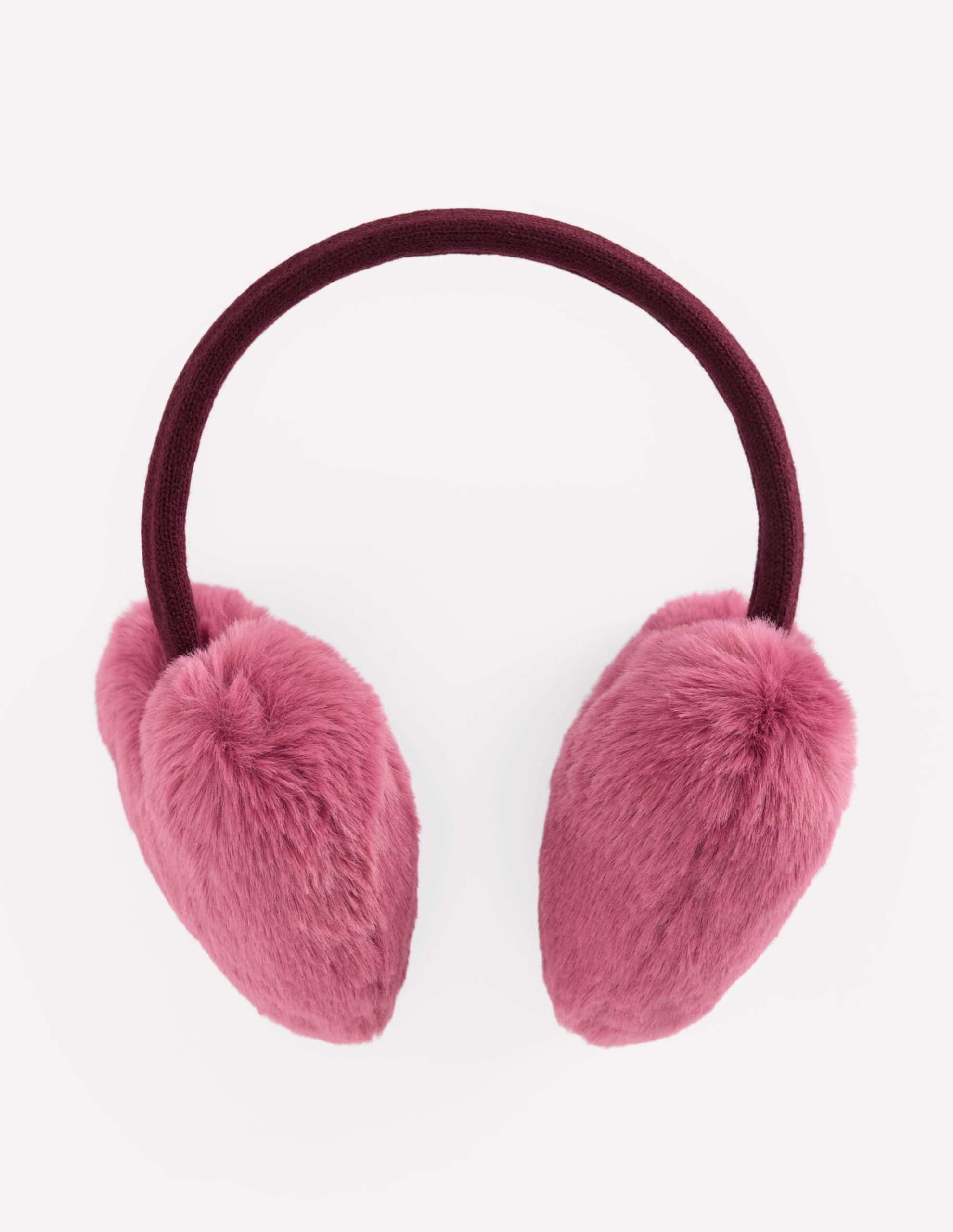 Novelty Ear Muffs-Pink Heather Heart