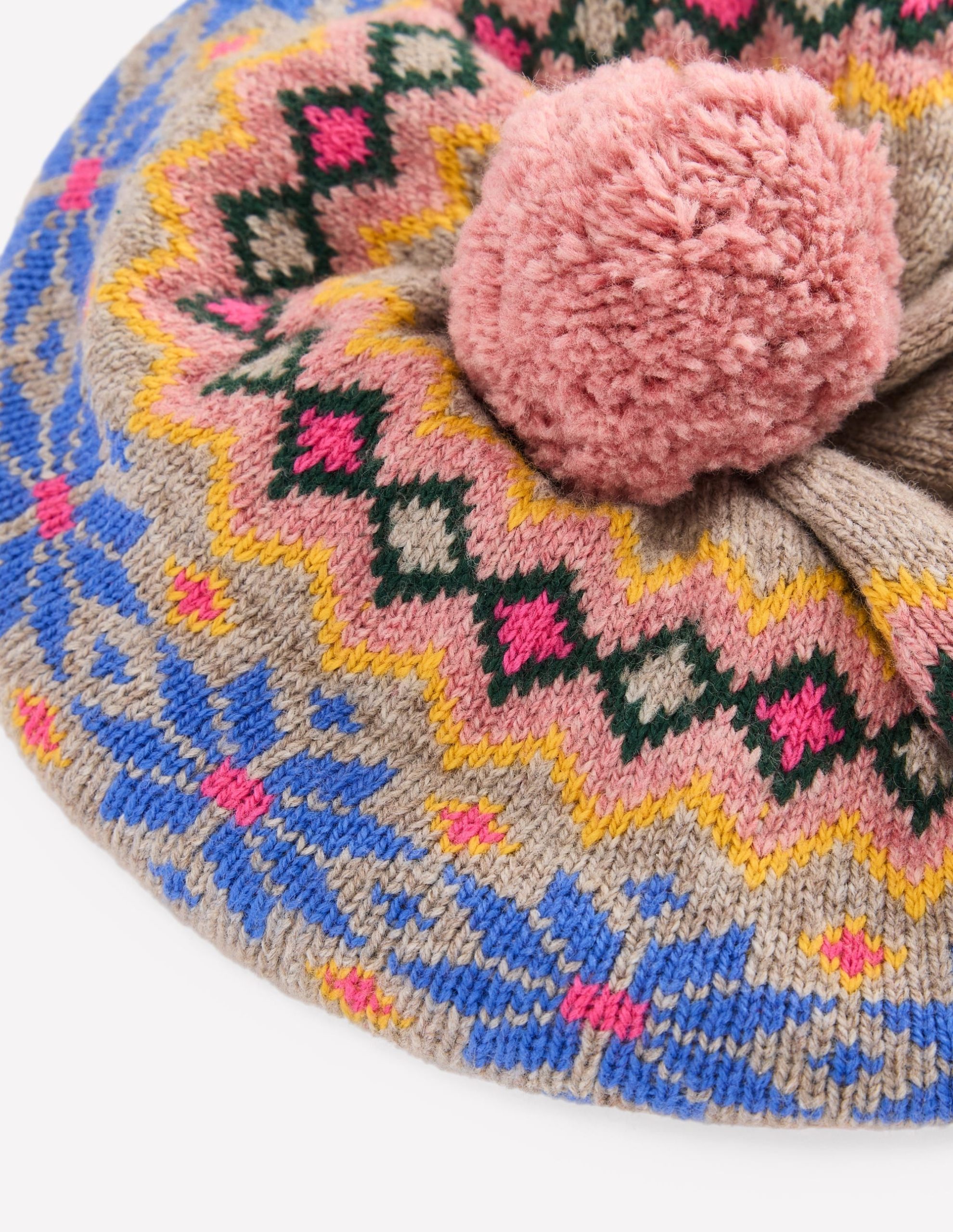 Fair Isle Beret-Mink Melange - Image 2