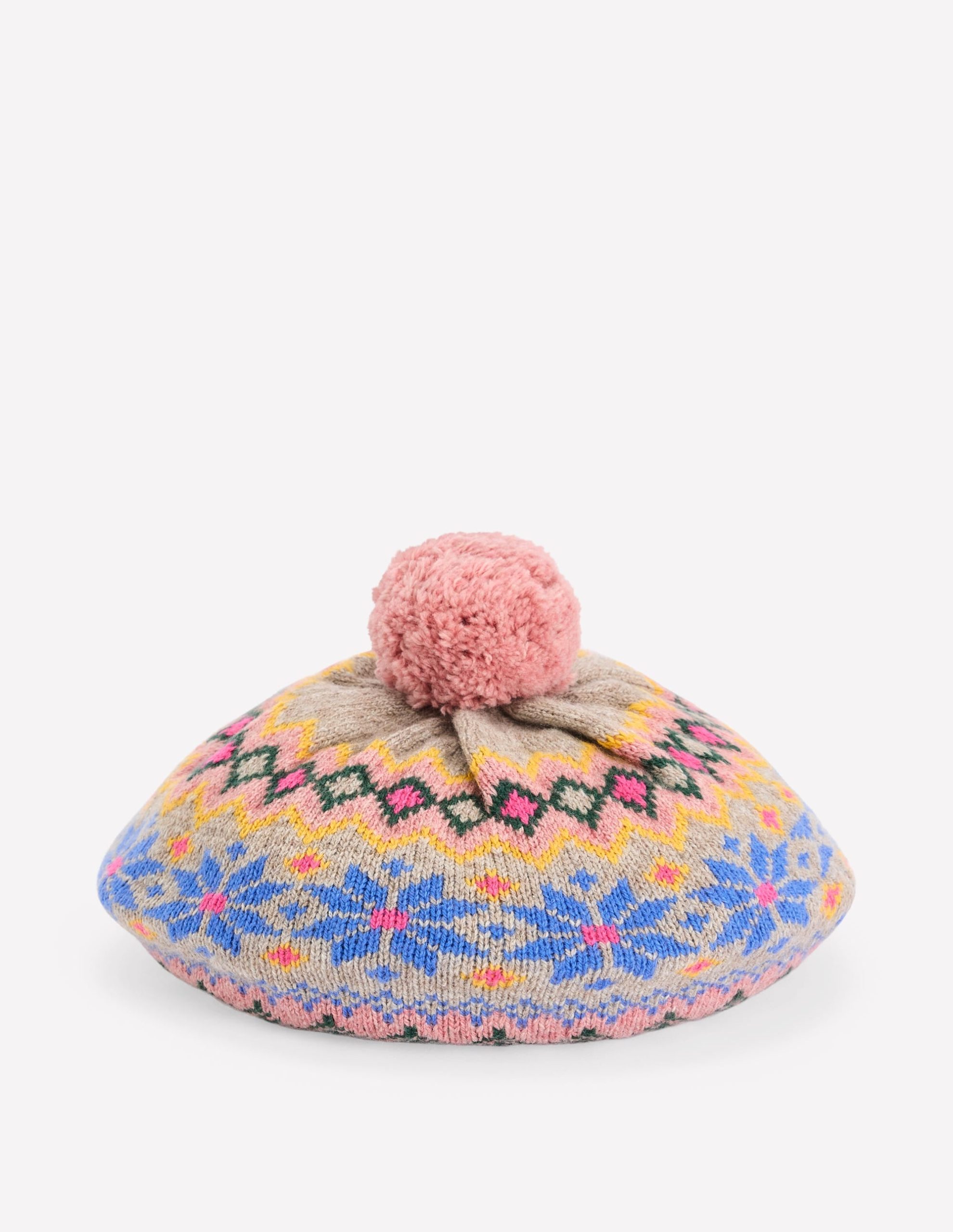 Fair Isle Beret-Mink Melange - Image 3