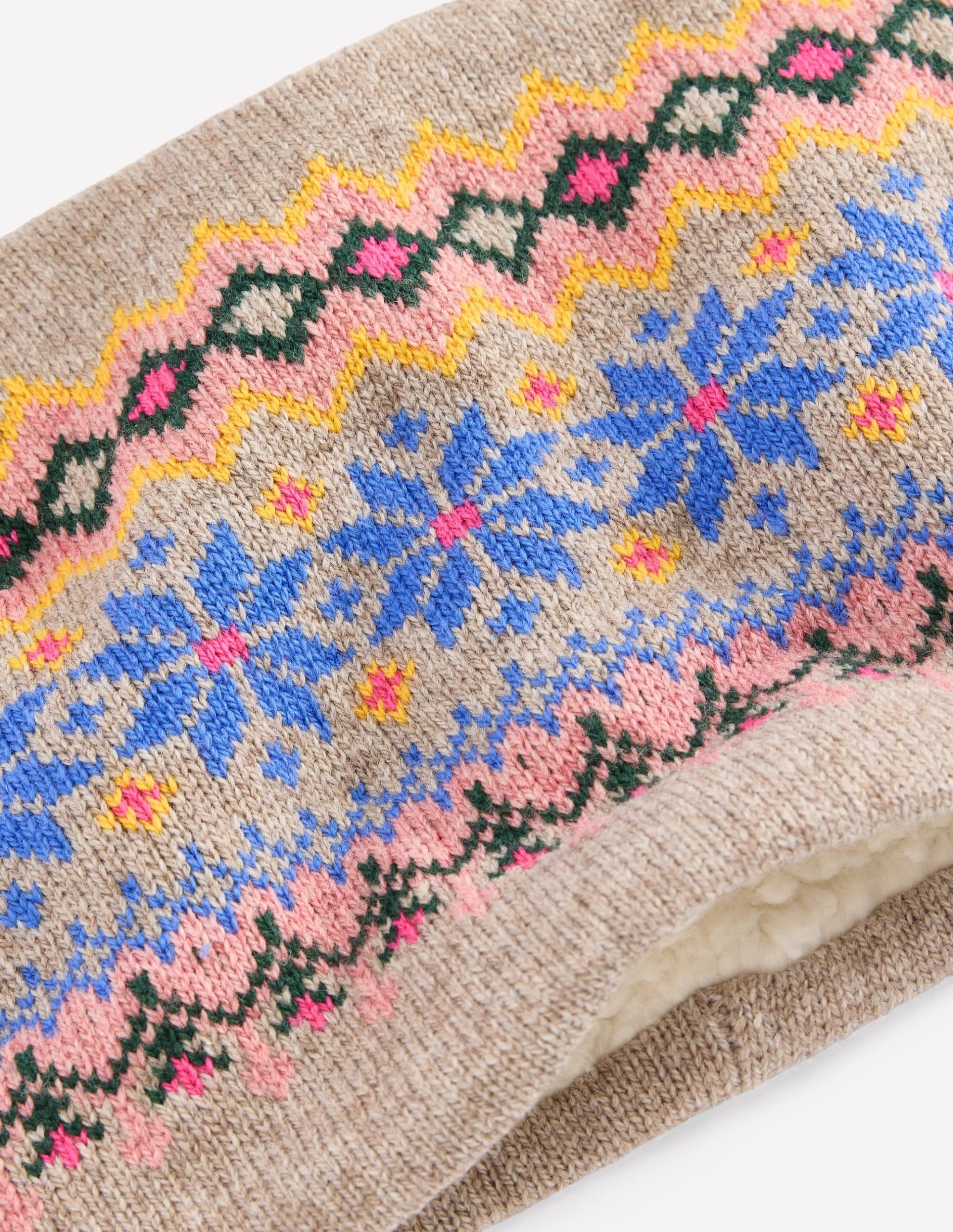 Fair Isle Snood-Mink Melange - Image 2