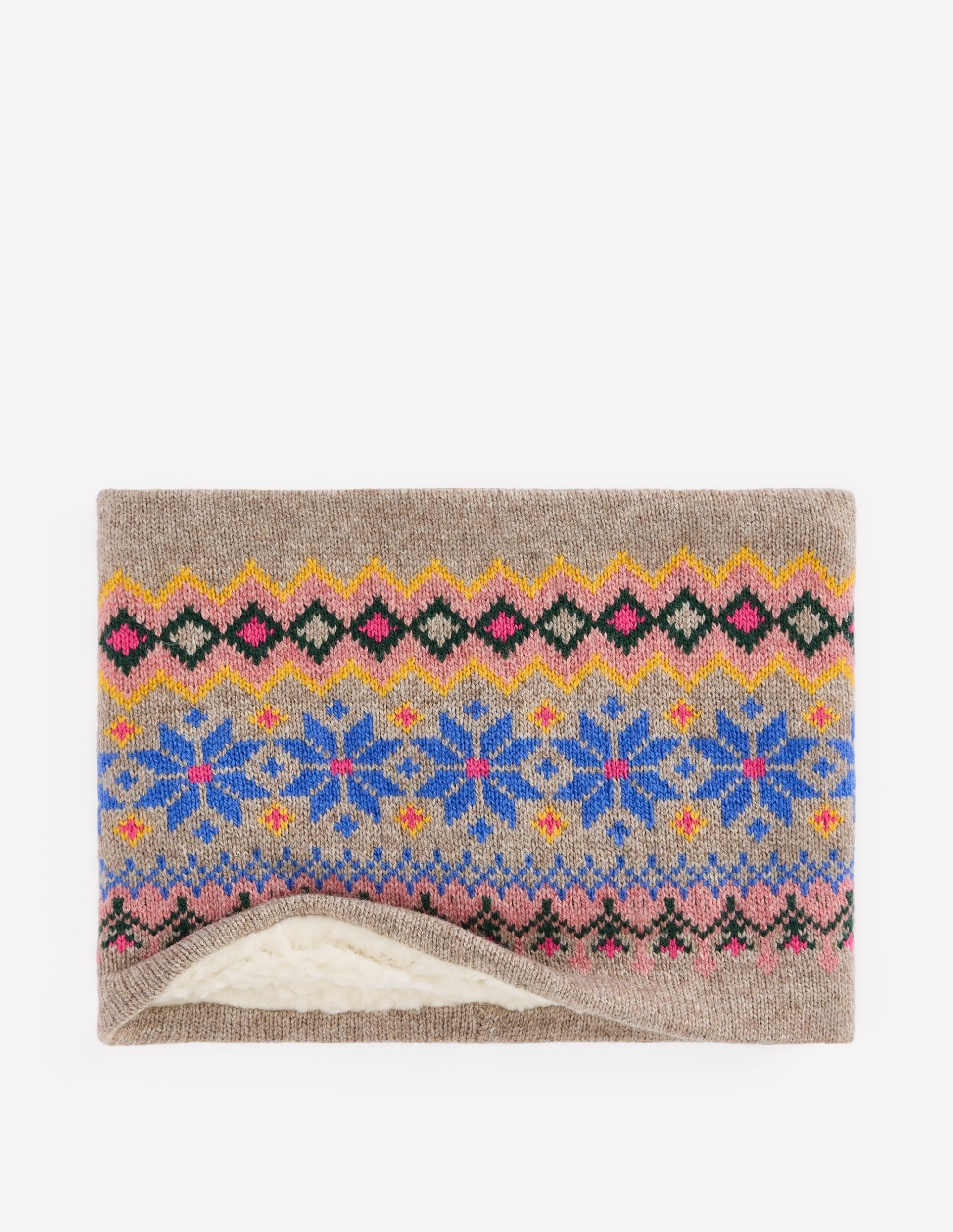 Fair Isle Snood-Mink Melange - Image 3