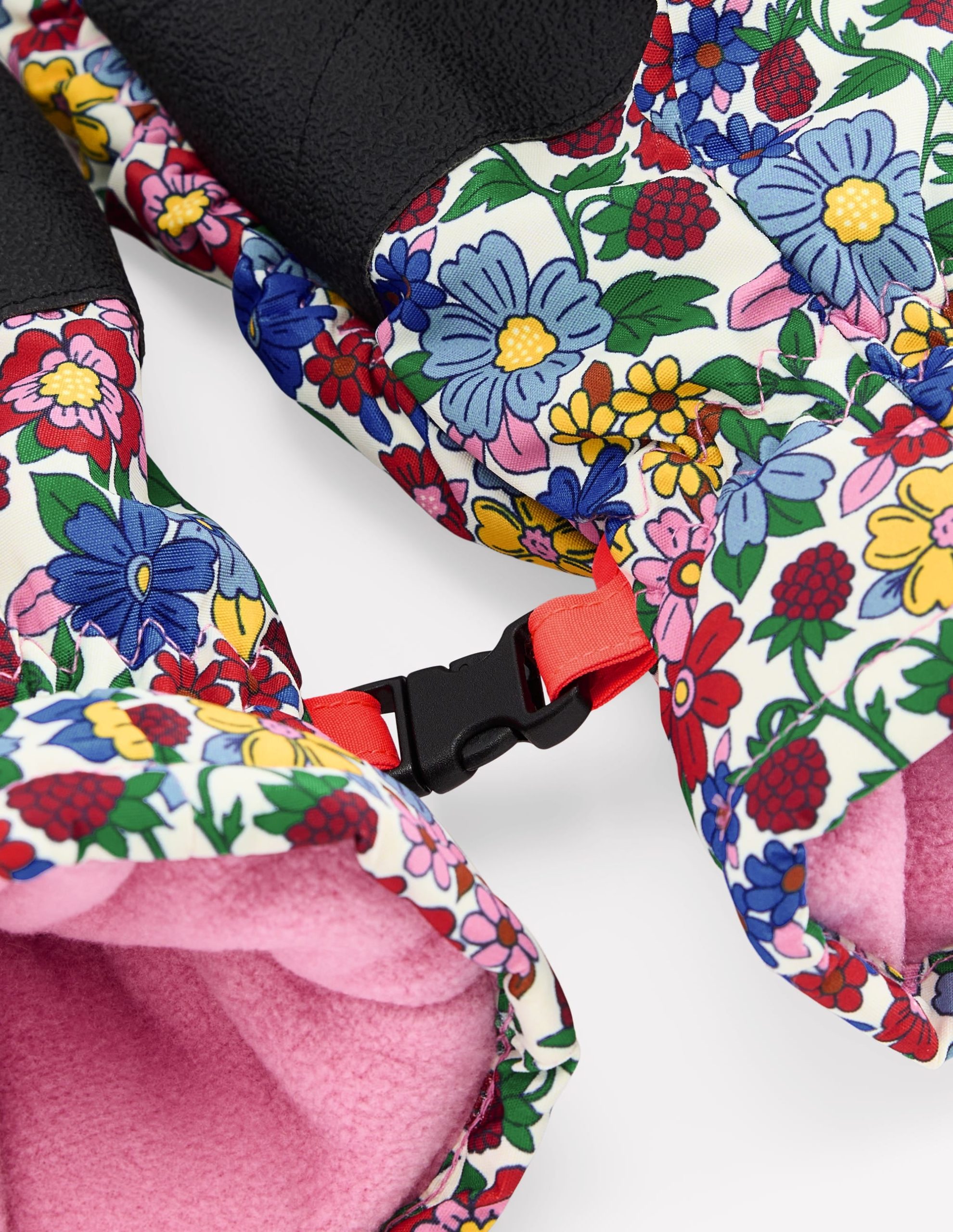 All Weather Mittens-Pink Ditsy Floral - Image 2