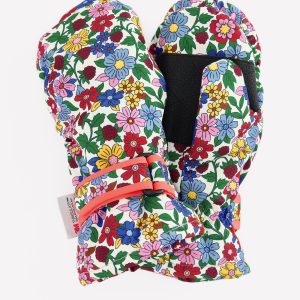 All Weather Mittens-Pink Ditsy Floral