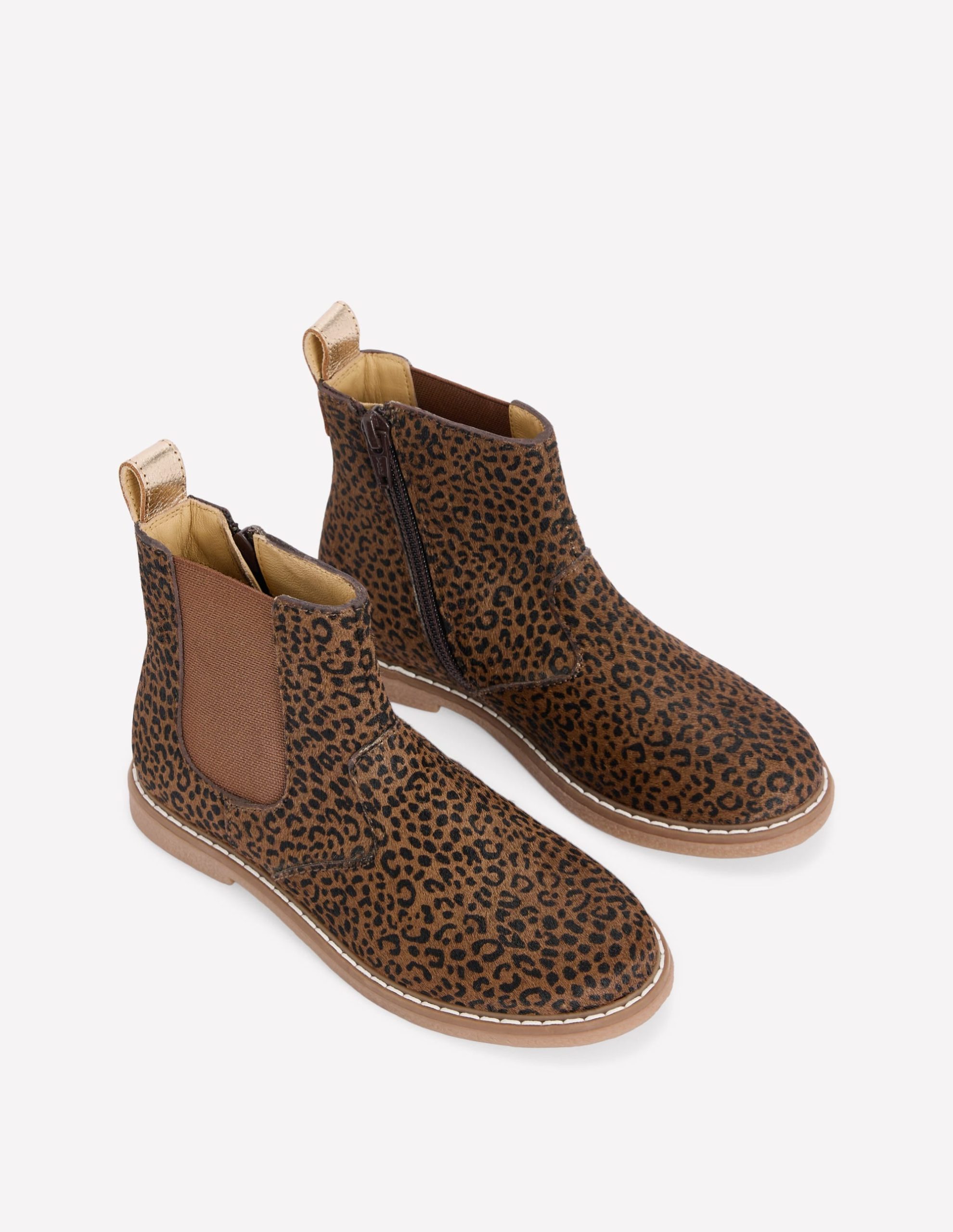 Leather Chelsea Boots-Leopard - Image 2