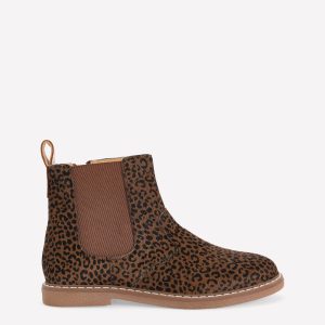 Leather Chelsea Boots-Leopard