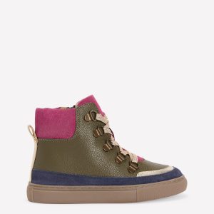 Lace Up Boots-Brunswick Green