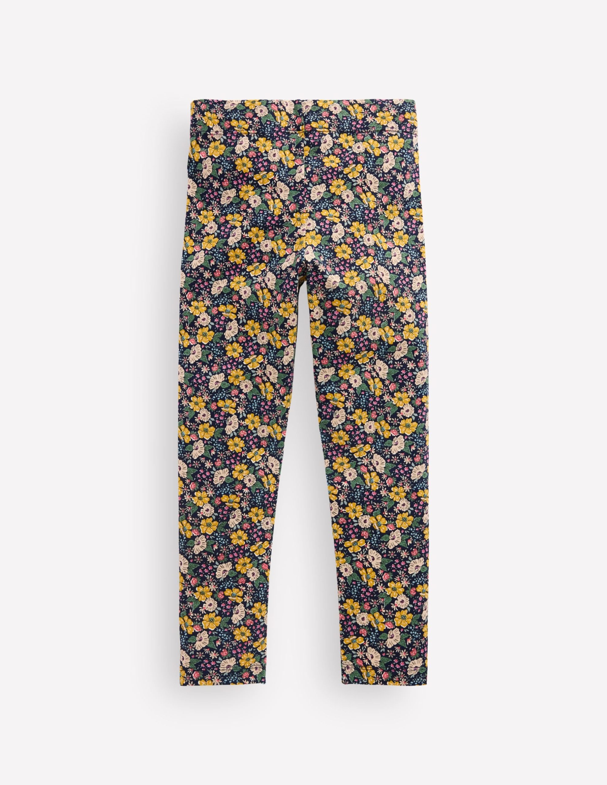 Fun Leggings-French Navy Mixed Flowerbed - Image 2