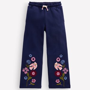 Bobbie Appliqu?? Sweatpants-Navy Birds