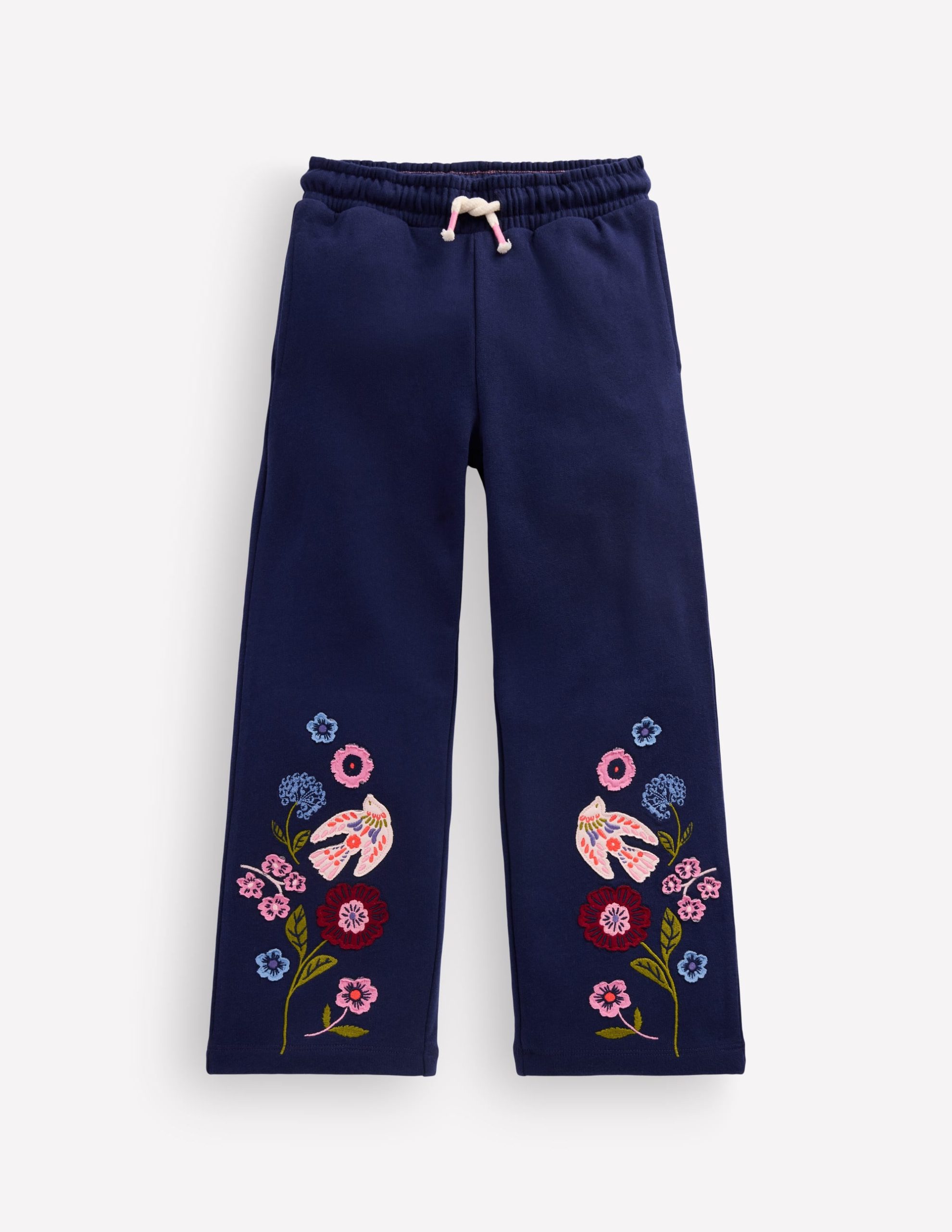 Bobbie Appliqué Sweatpants-Navy Birds