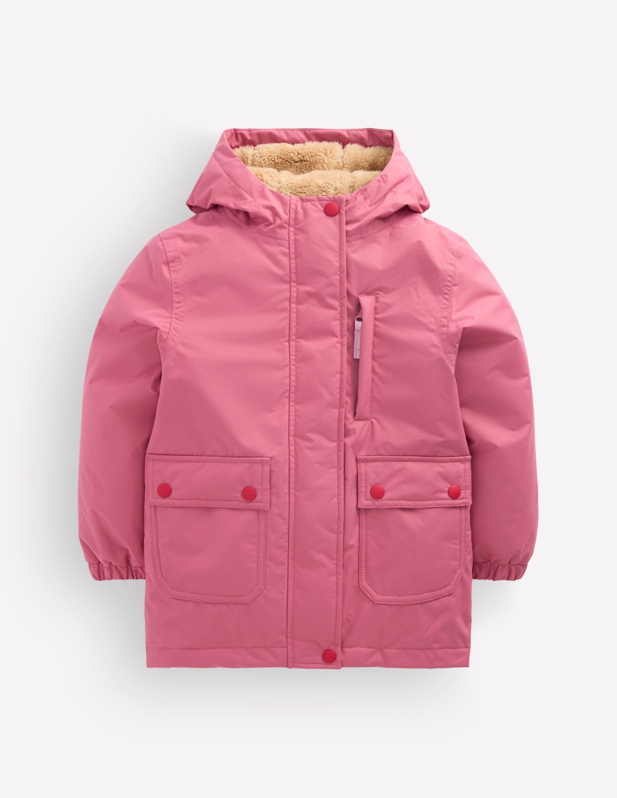 4-in-1 Waterproof Coat-Pink Heather - Image 10