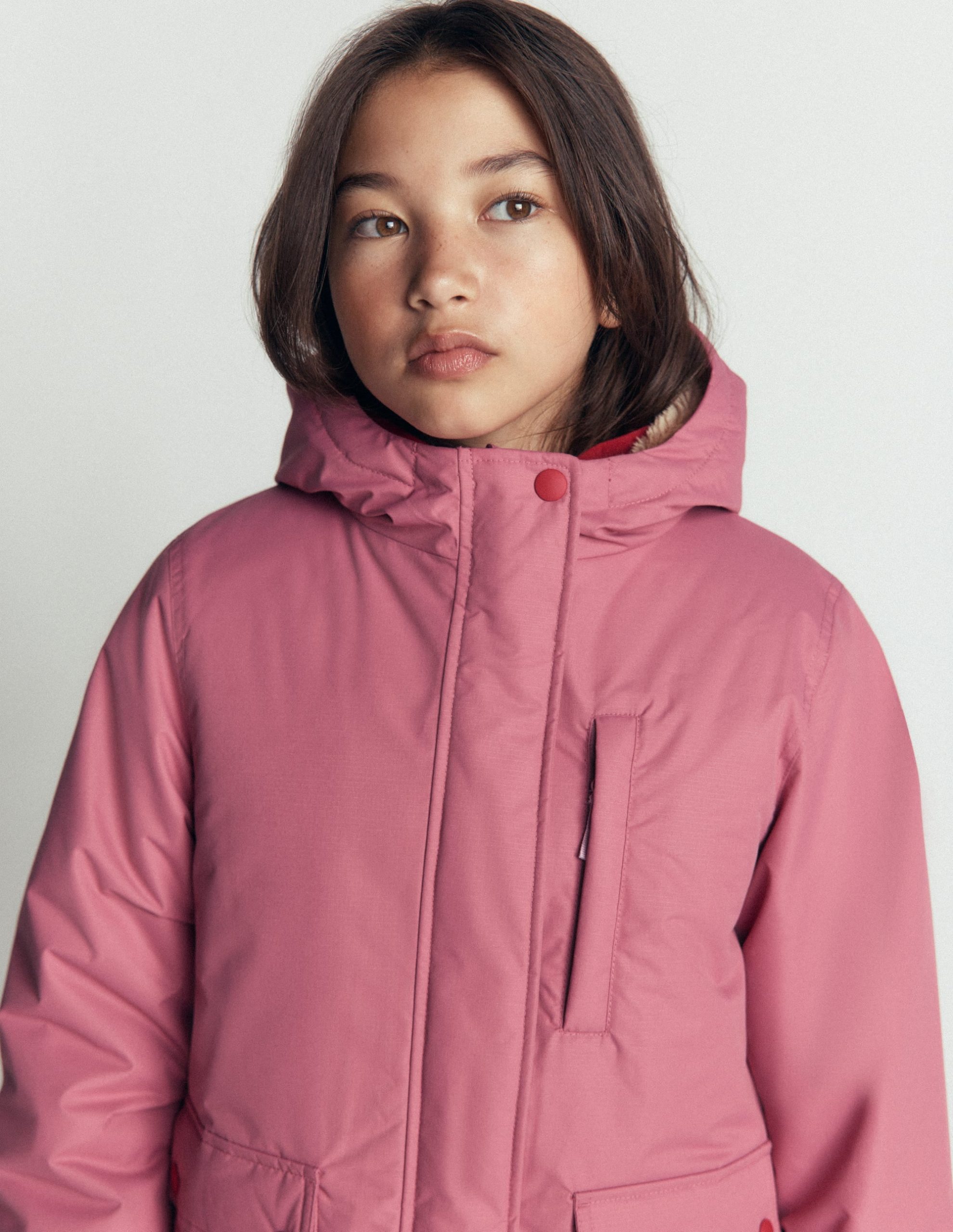 4-in-1 Waterproof Coat-Pink Heather - Image 5