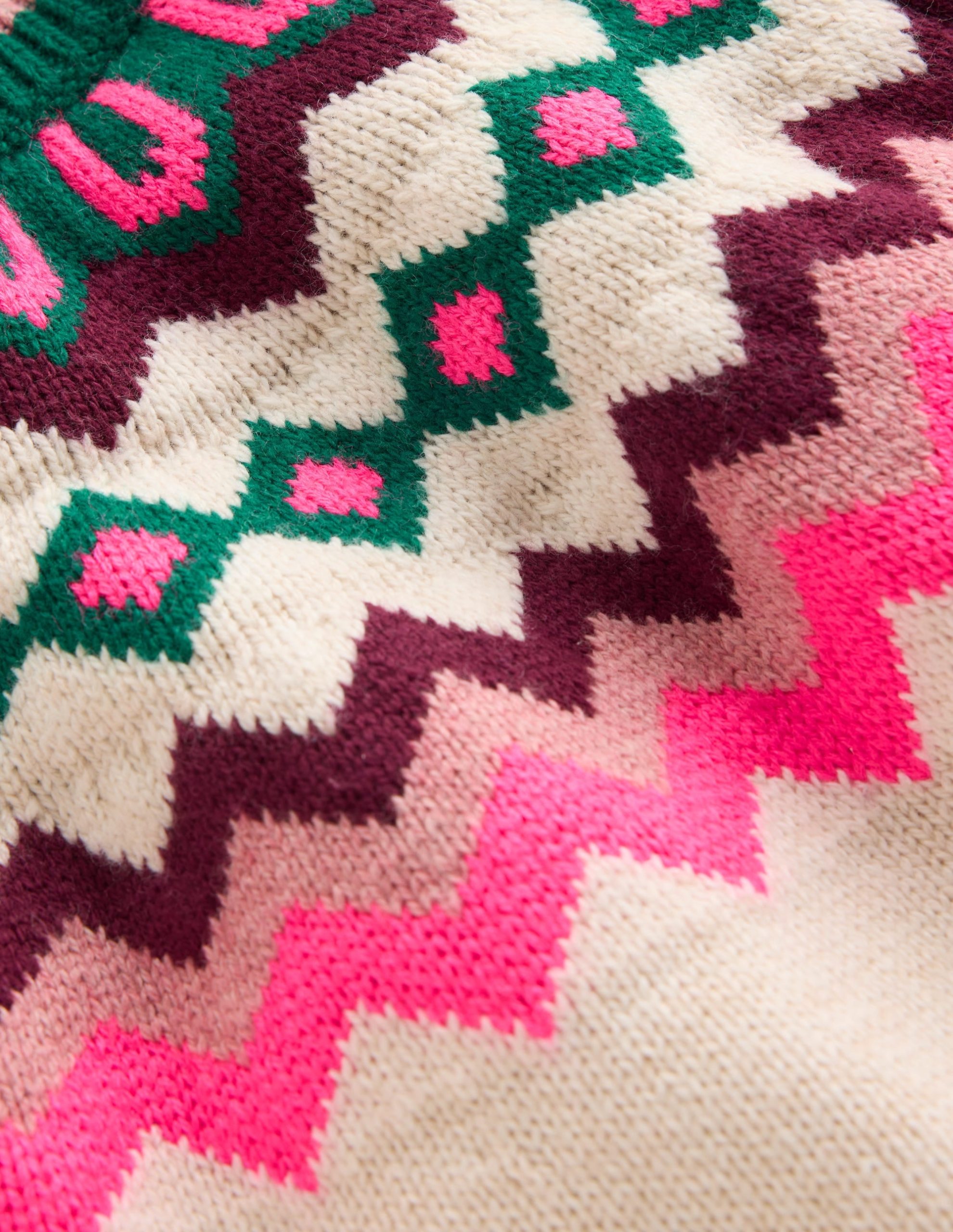 Eleanor Fair Isle Sweater-Oatmeal Marl - Image 3