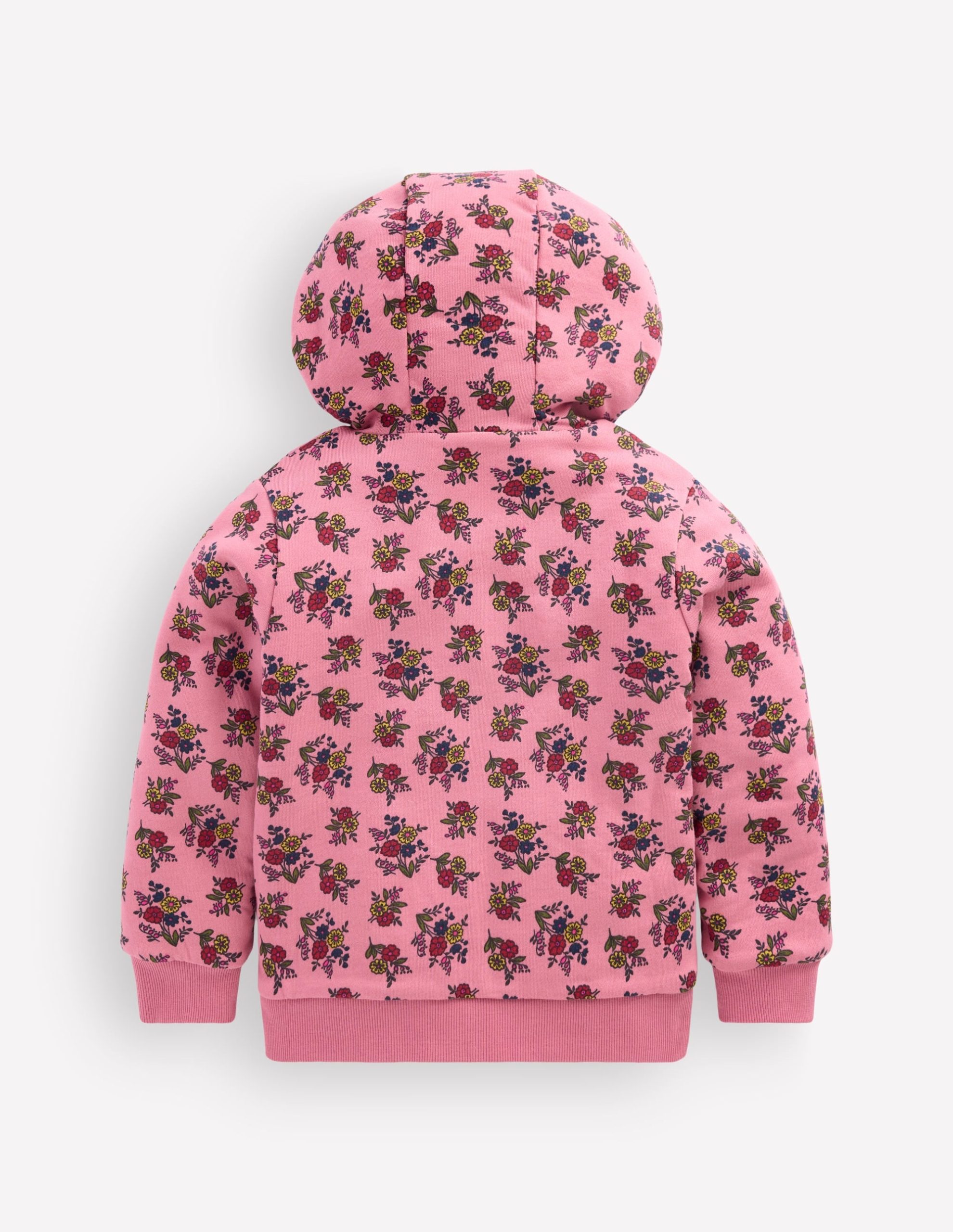 Reversible Borg Hoody-Dusty Rose Sprouting Garden - Image 2