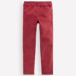 Cord Leggings-Pomegranate red