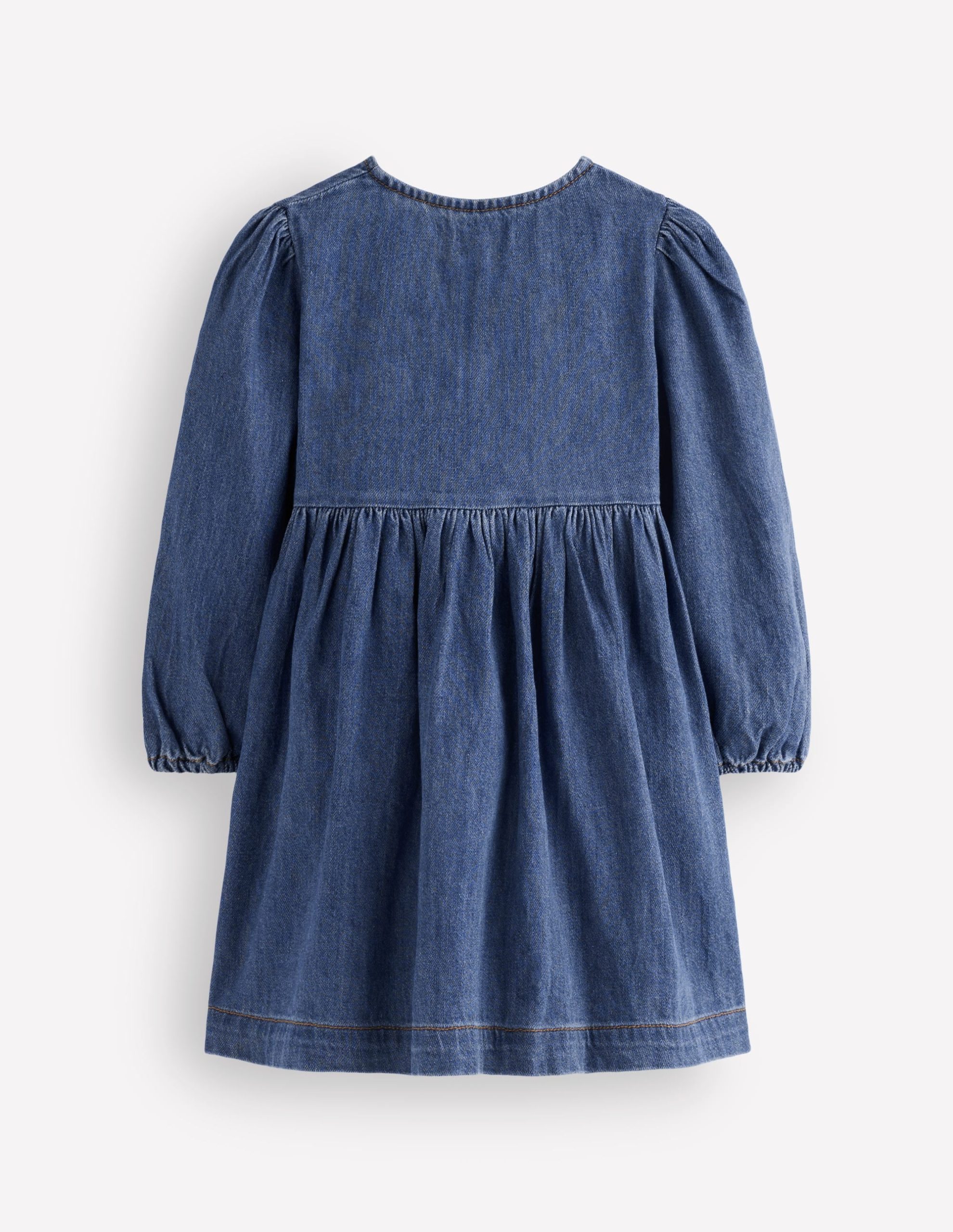 Norah Button-through Bow Dress-Mid Vintage - Image 2
