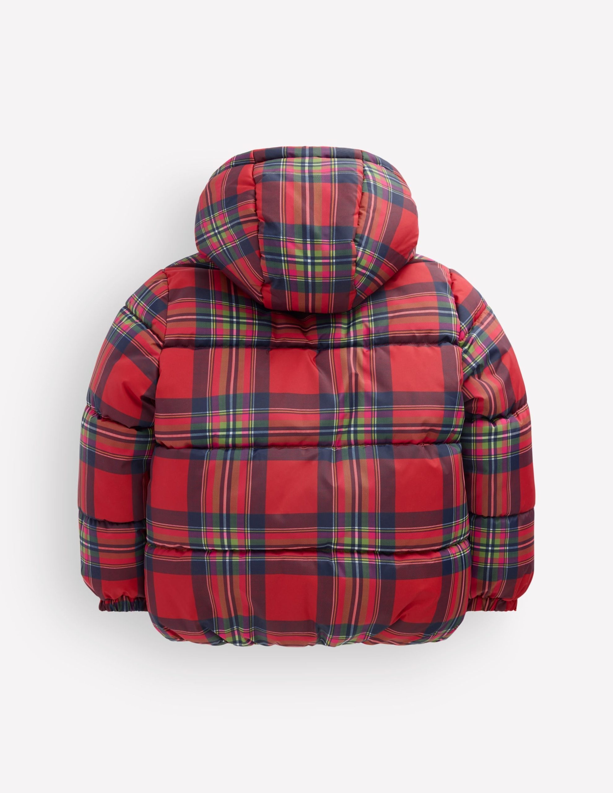 Fun Padded Coat-Red Check - Image 6
