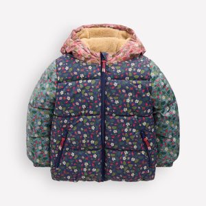 Fun Padded Coat-Hotch Potch Floral