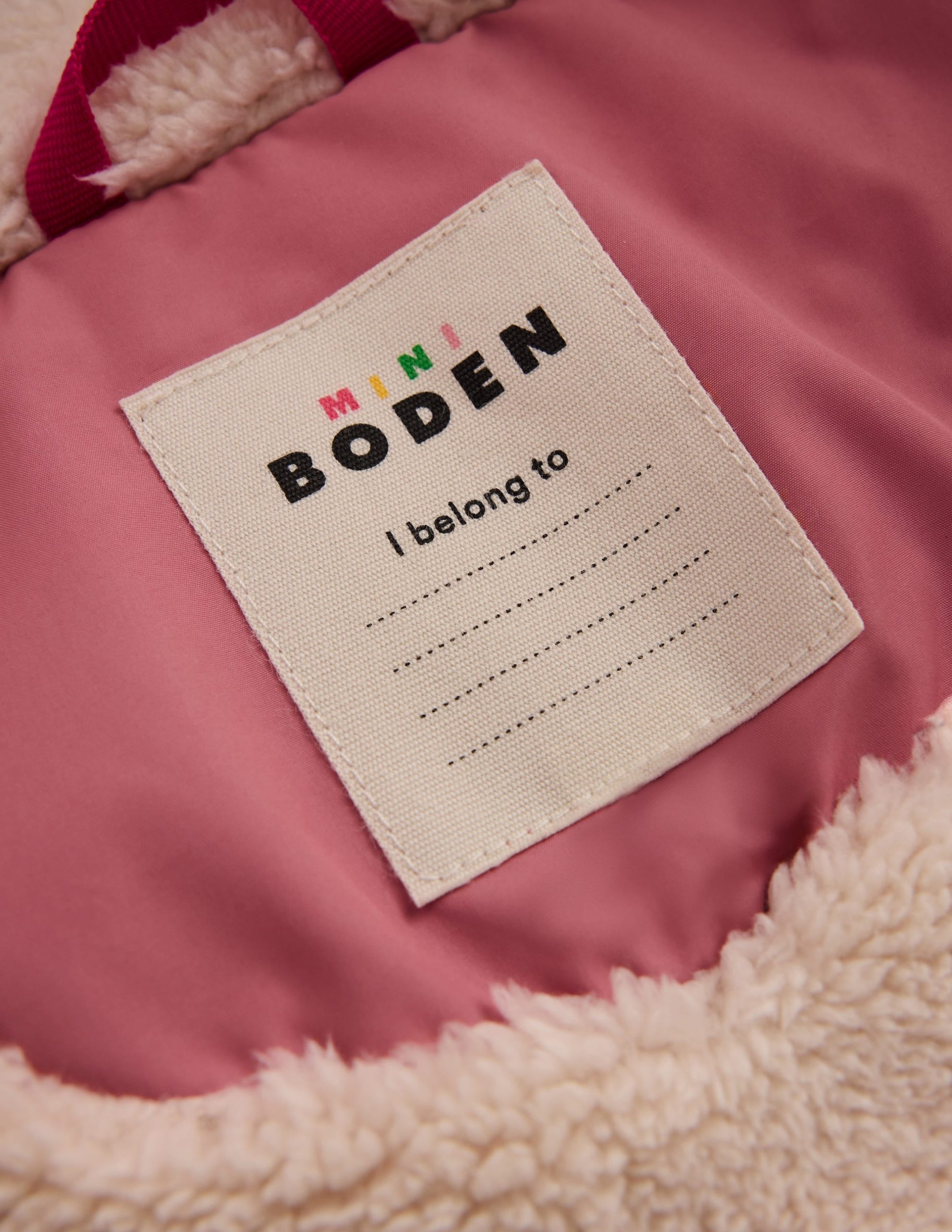 Fun Padded Coat-Pink Applique Metallic Hearts - Image 7