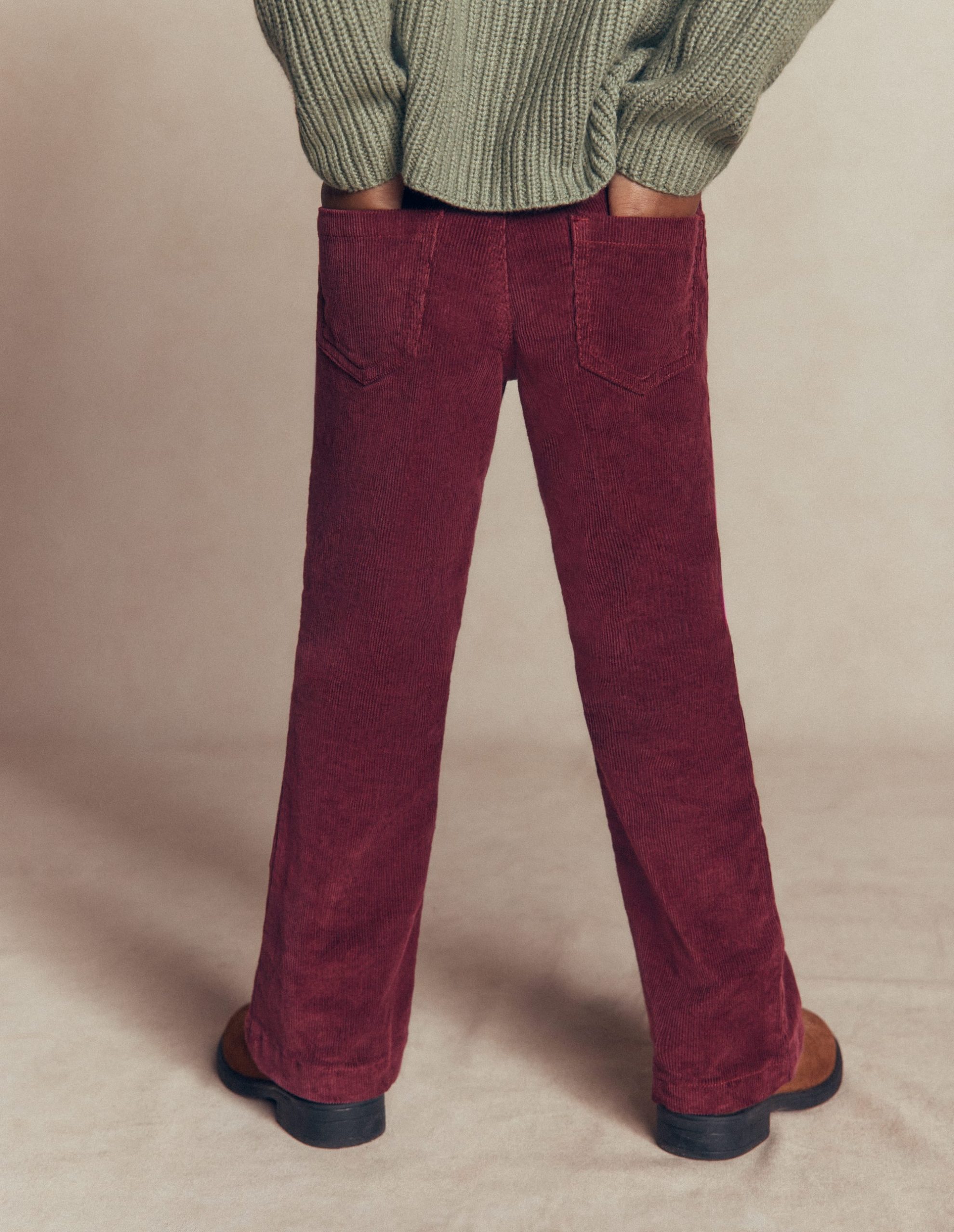 Kick Flare Jeans-Deep Wisteria Cord - Image 2