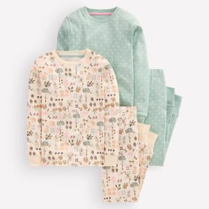 Twin Pack Snug Pajamas-Autumn Print