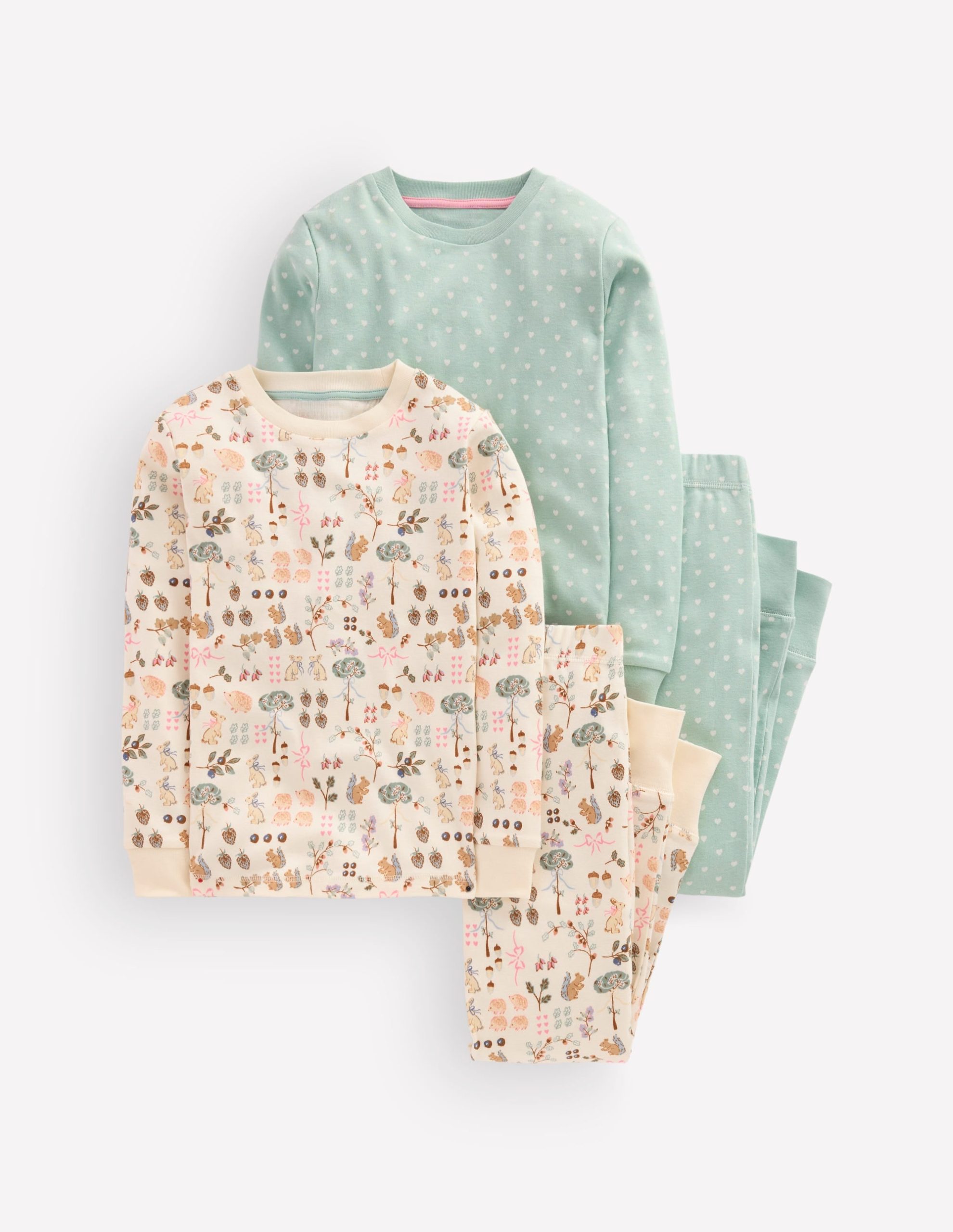 Twin Pack Snug Pajamas-Autumn Print