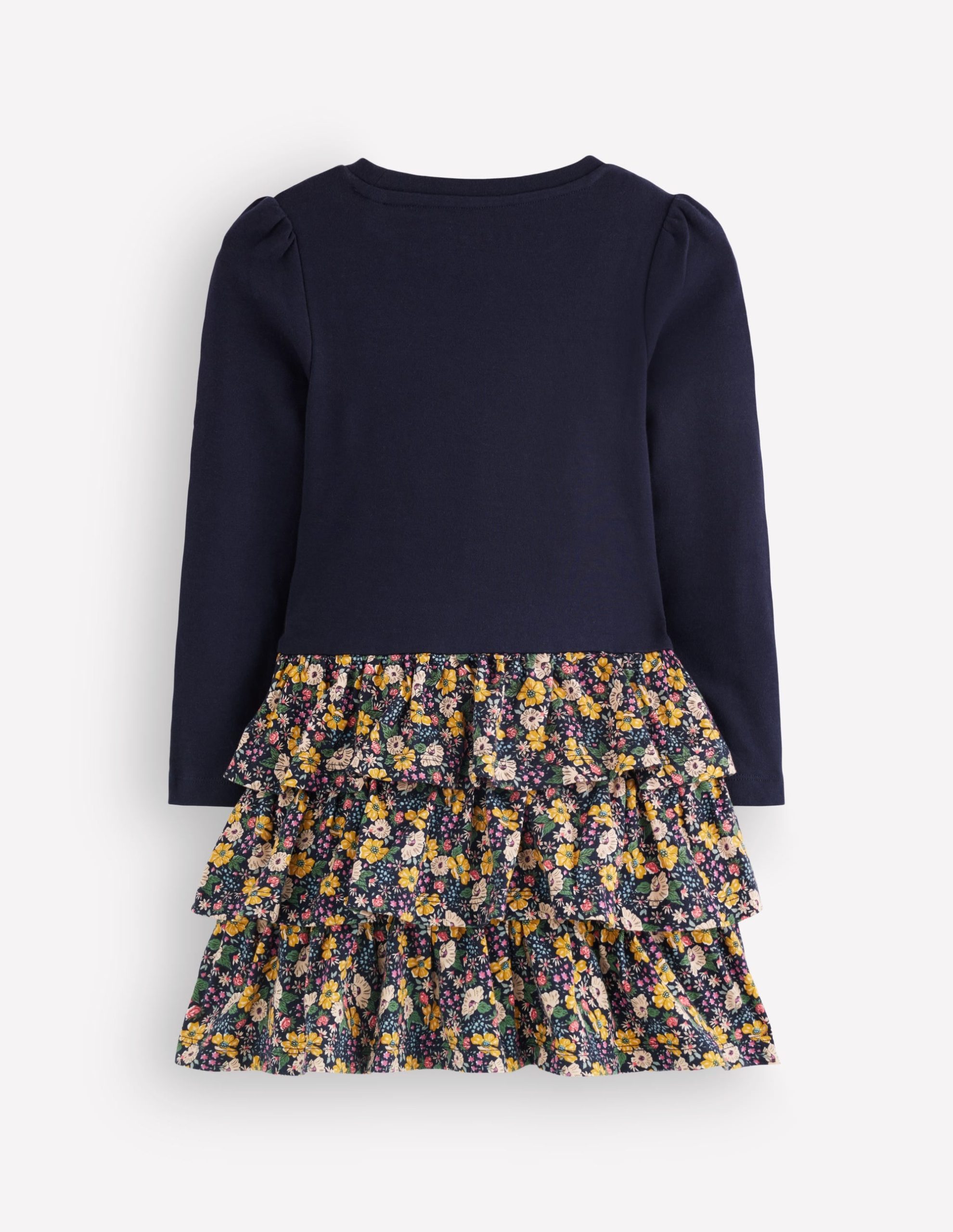 Cora Jersey RaRa Dress-Blue Floral - Image 3