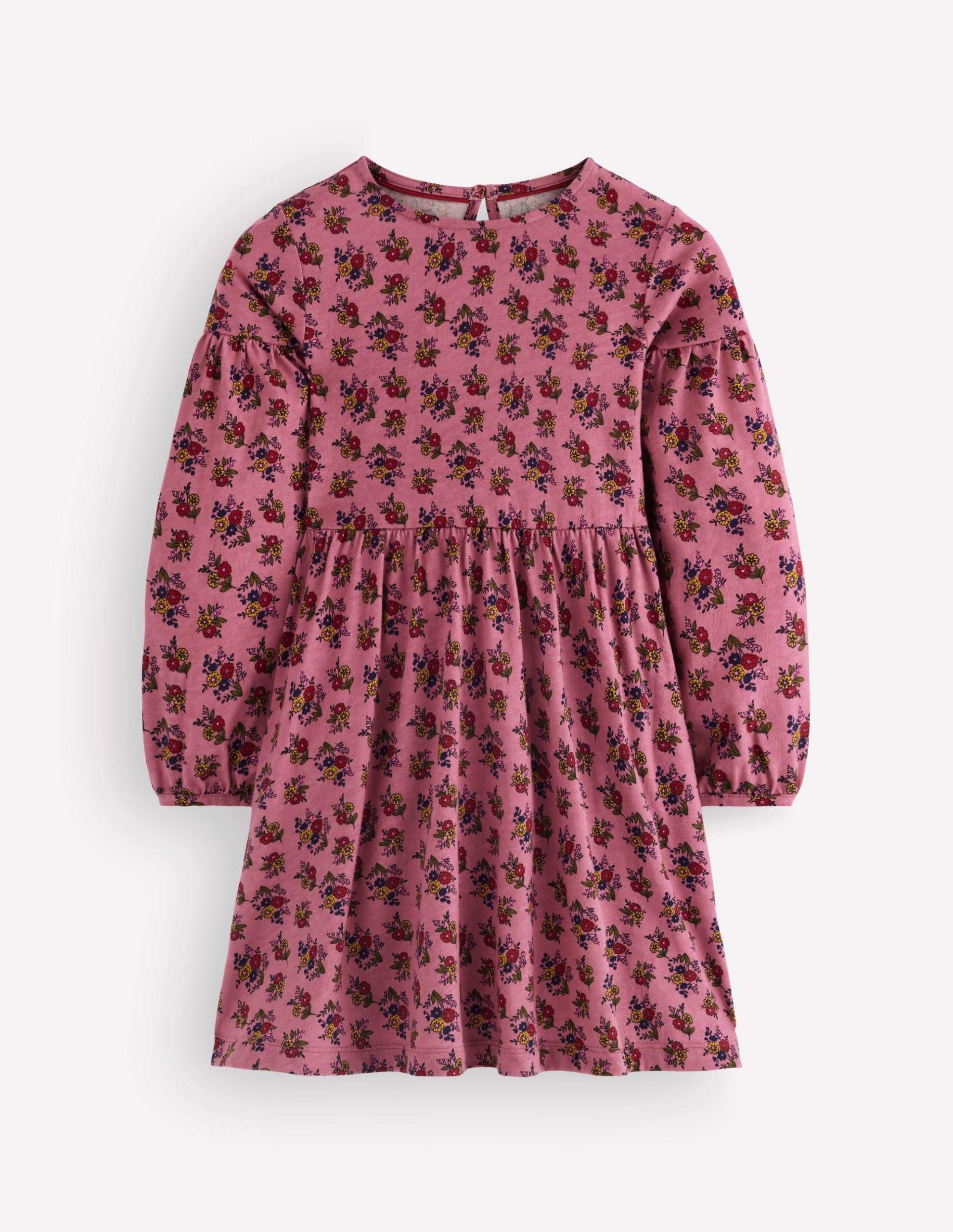 Madeline Blouson Sleeve Dress-Pink Floral