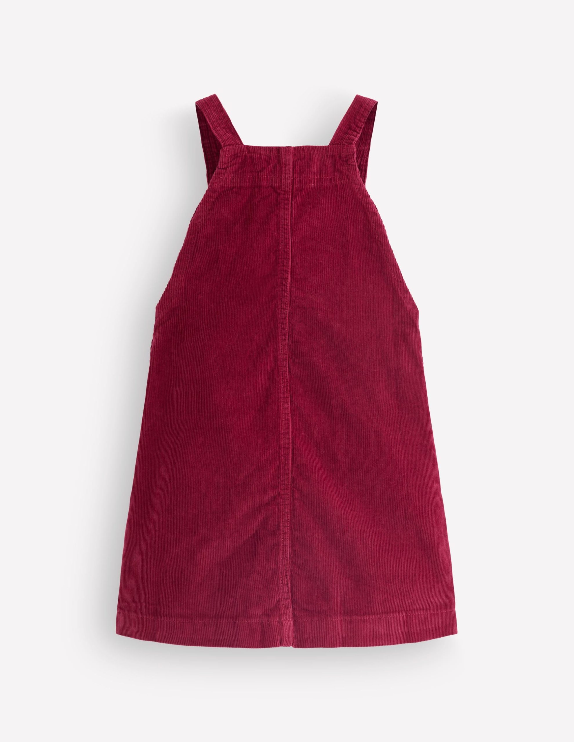 Adeline A-line Overalls Dress-Chestnut Red Cord - Image 6
