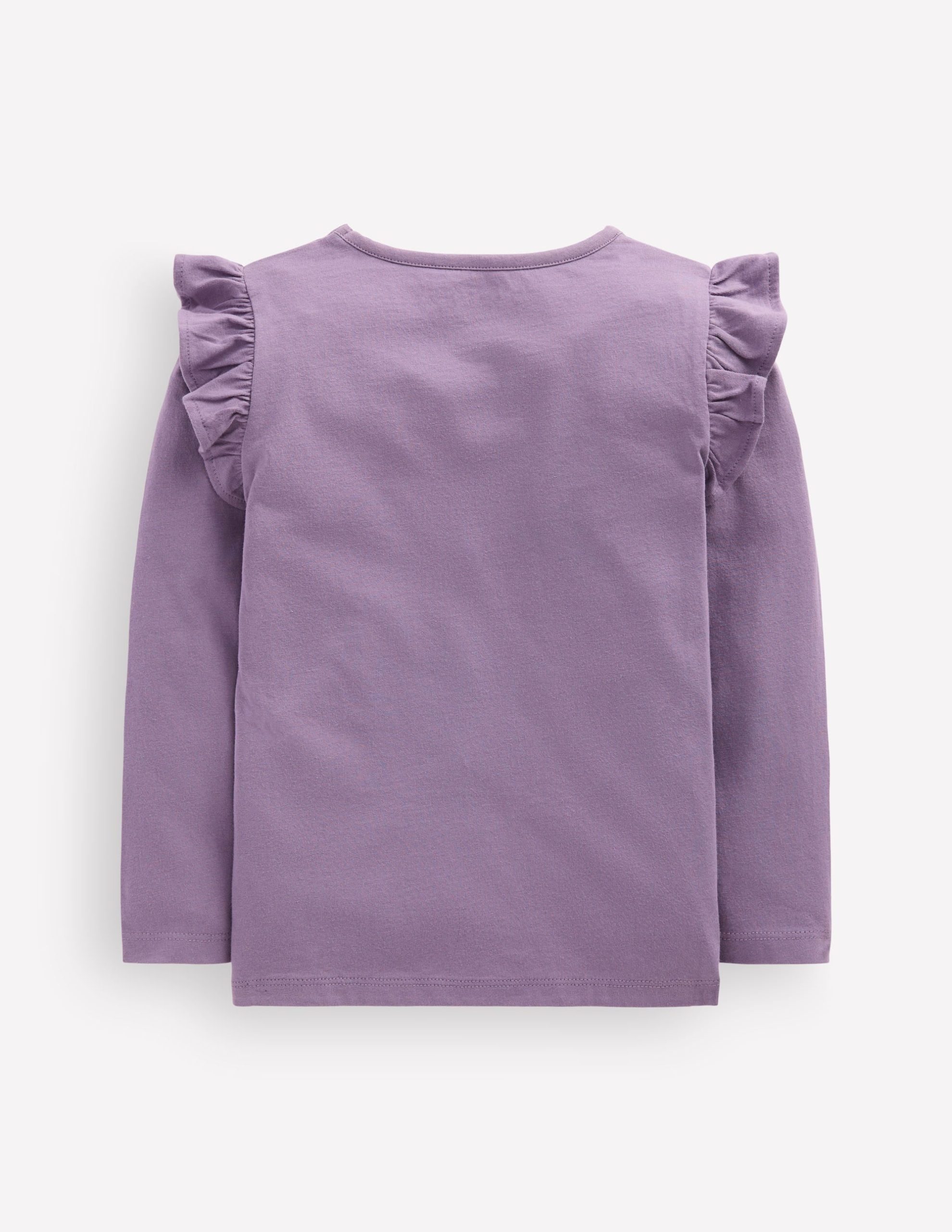 Long Sleeve Superstitch Tee-Nocturnal Purple Owl - Image 3