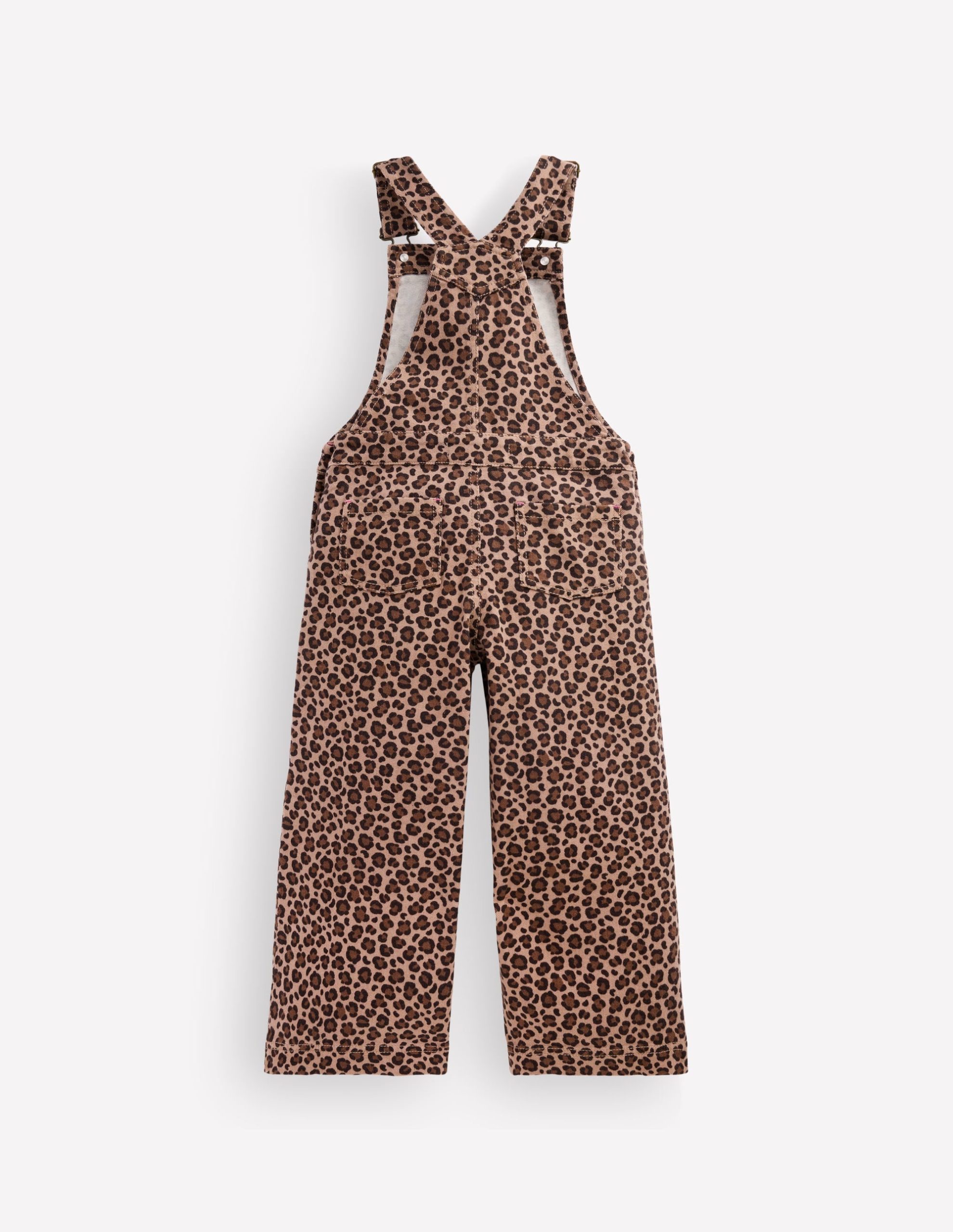 Wide Leg Overalls-Brown Leopard - Image 2