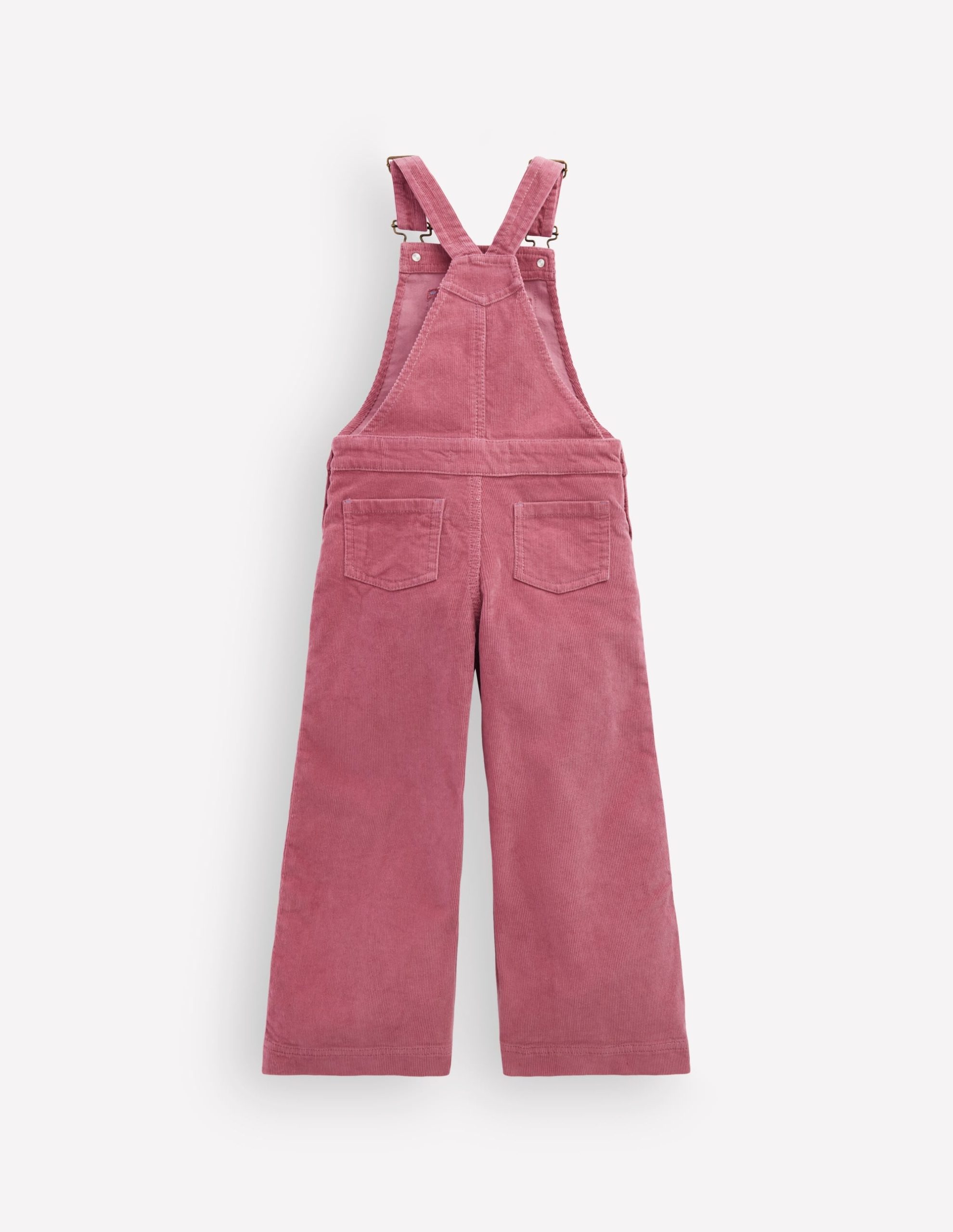 Wide Leg Overalls-Pink Heather Cord - Image 2