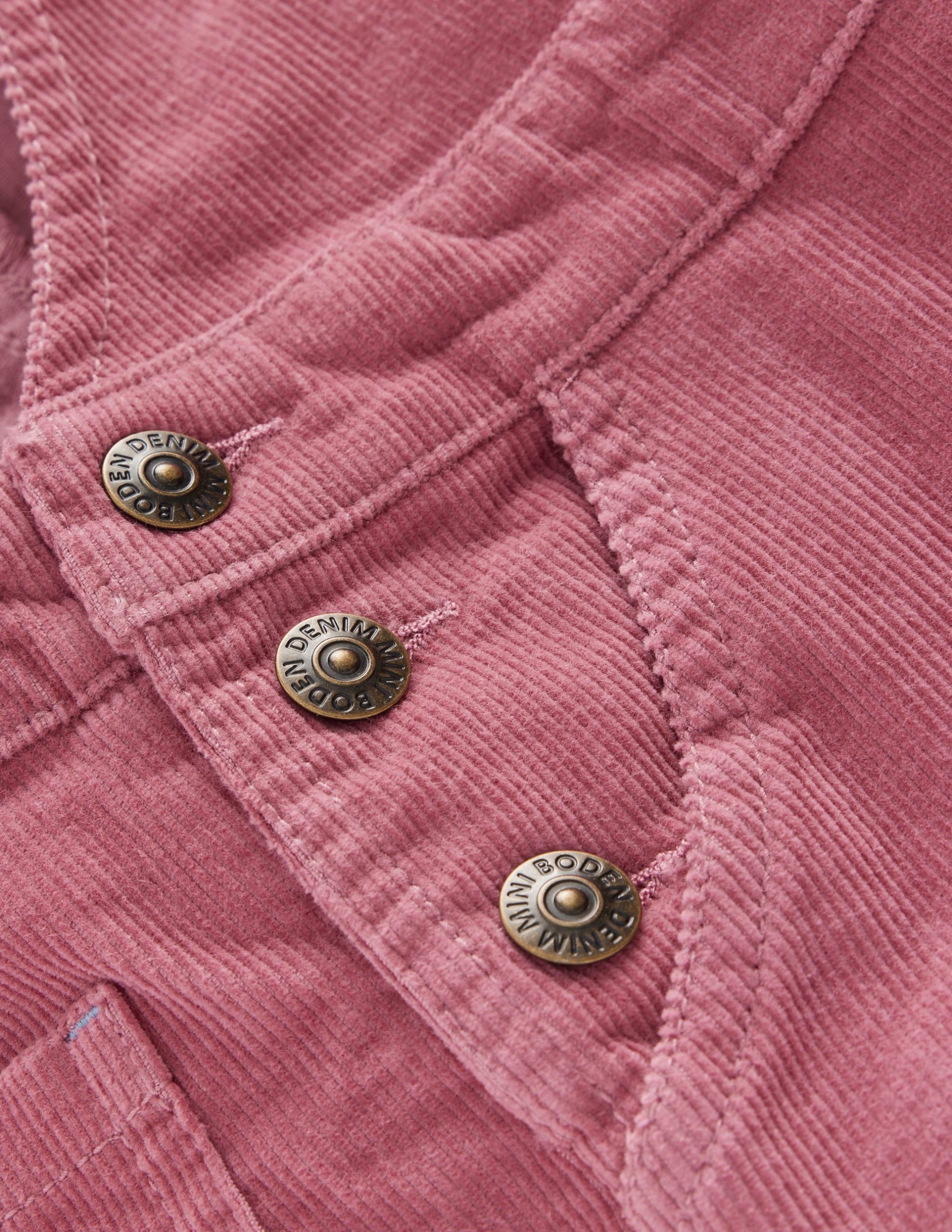 Wide Leg Overalls-Pink Heather Cord - Image 3