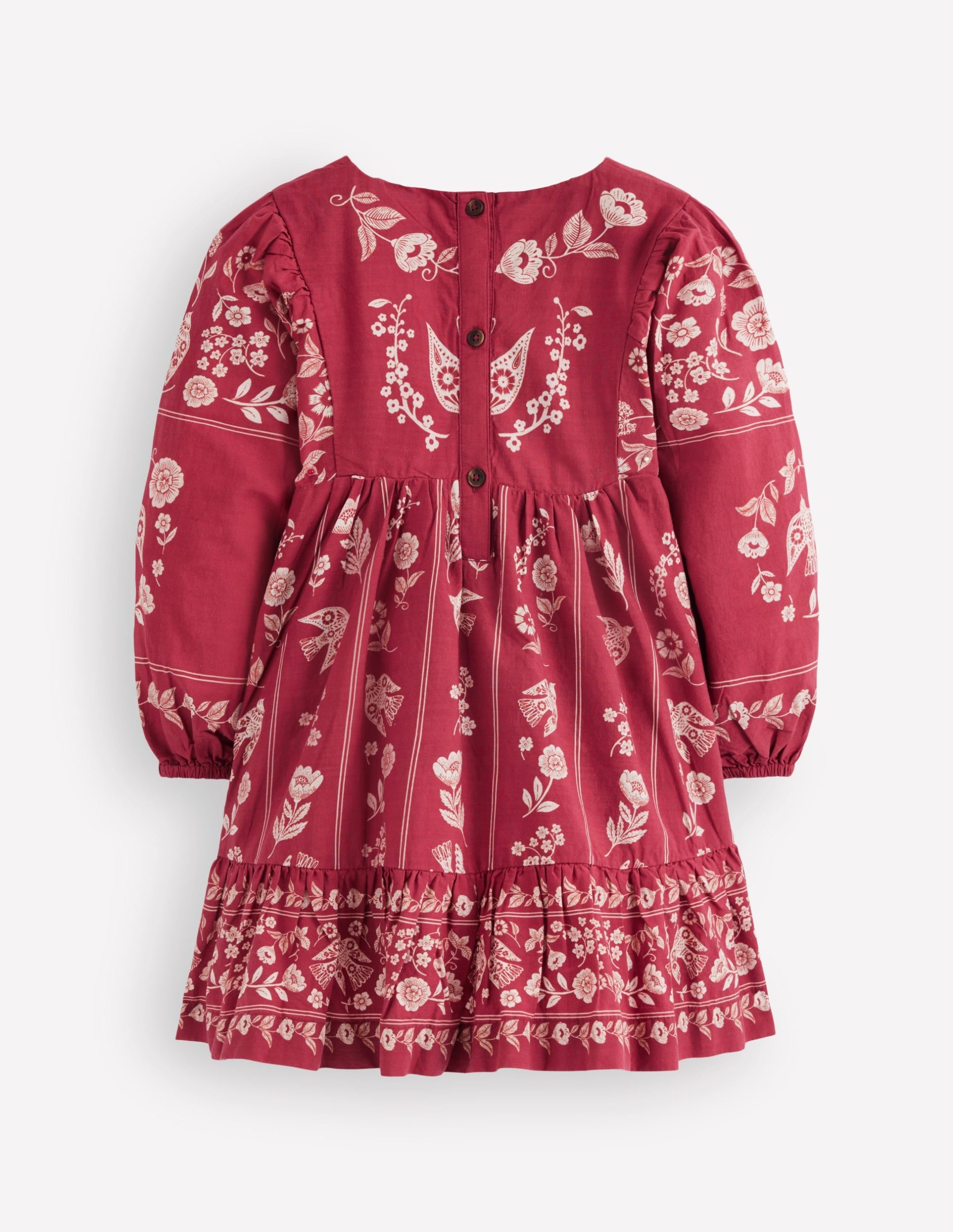 Celia Wing Sleeve Dress-Port Bird Print - Image 2