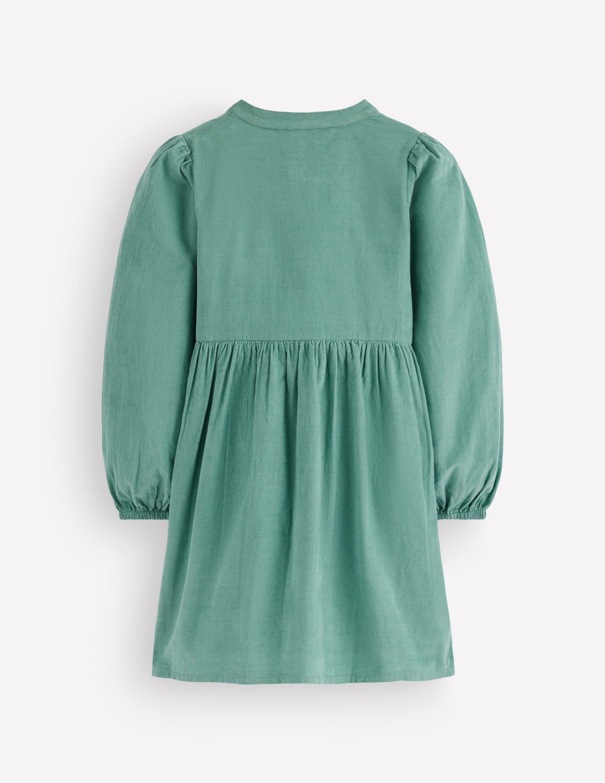 Betsy Woven Puff Sleeve Dress-Eucalyptus Corduroy - Image 2
