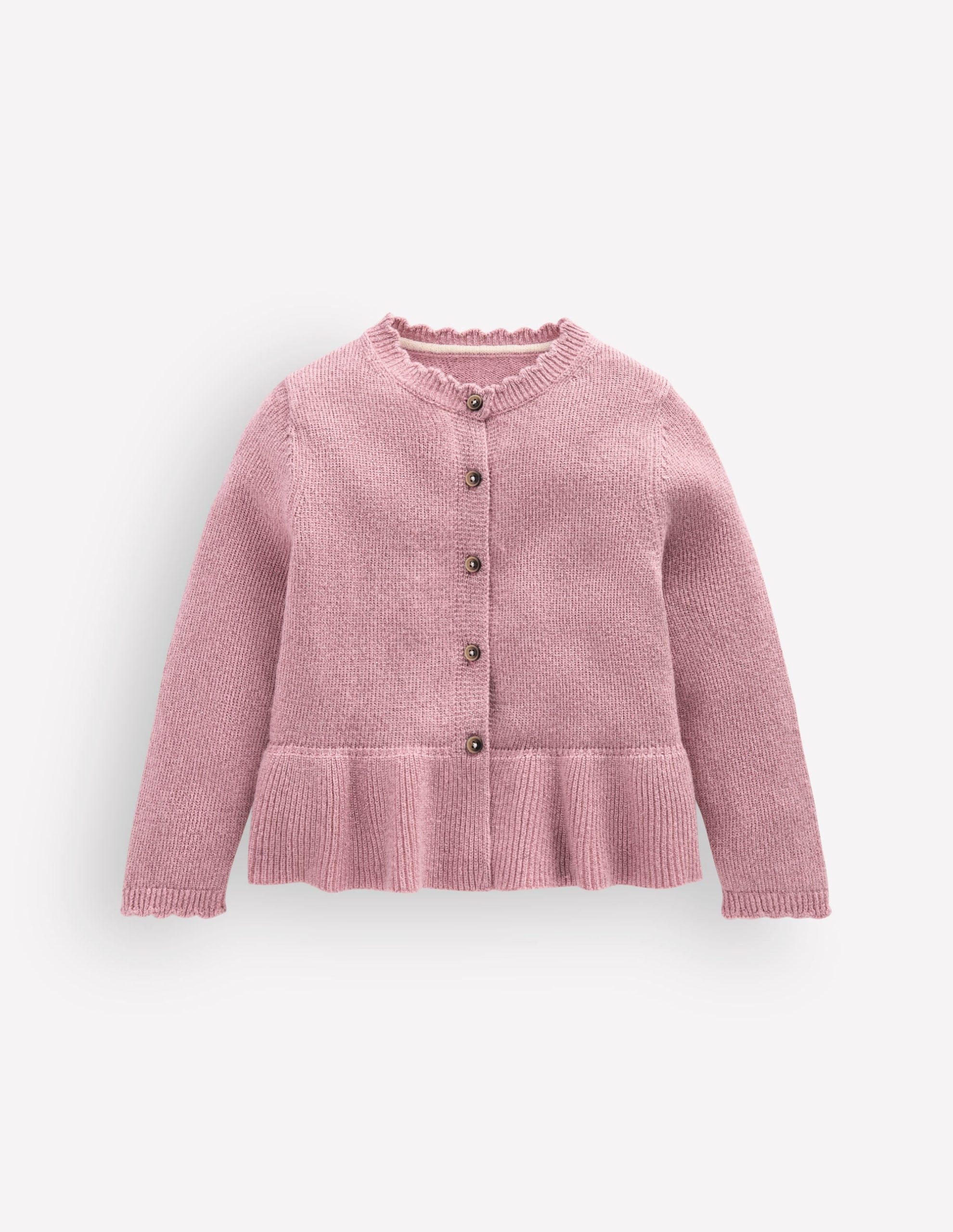 Pretty Peplum Cardigan-Rose Sparkle - Image 3