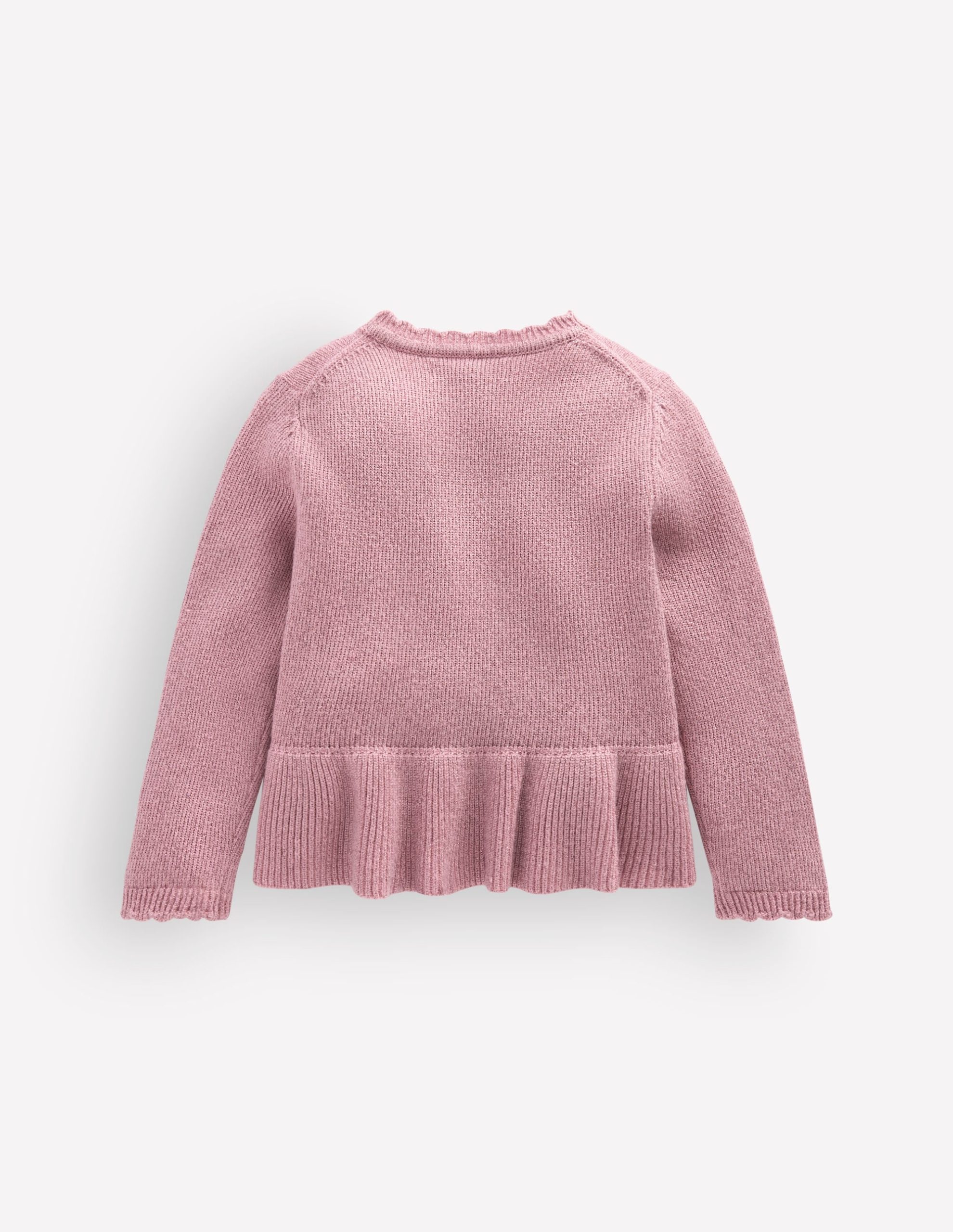 Pretty Peplum Cardigan-Rose Sparkle - Image 4