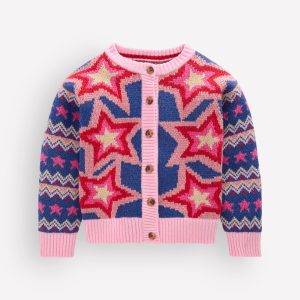 Fun Cardigan-Multi Sparkle Stars