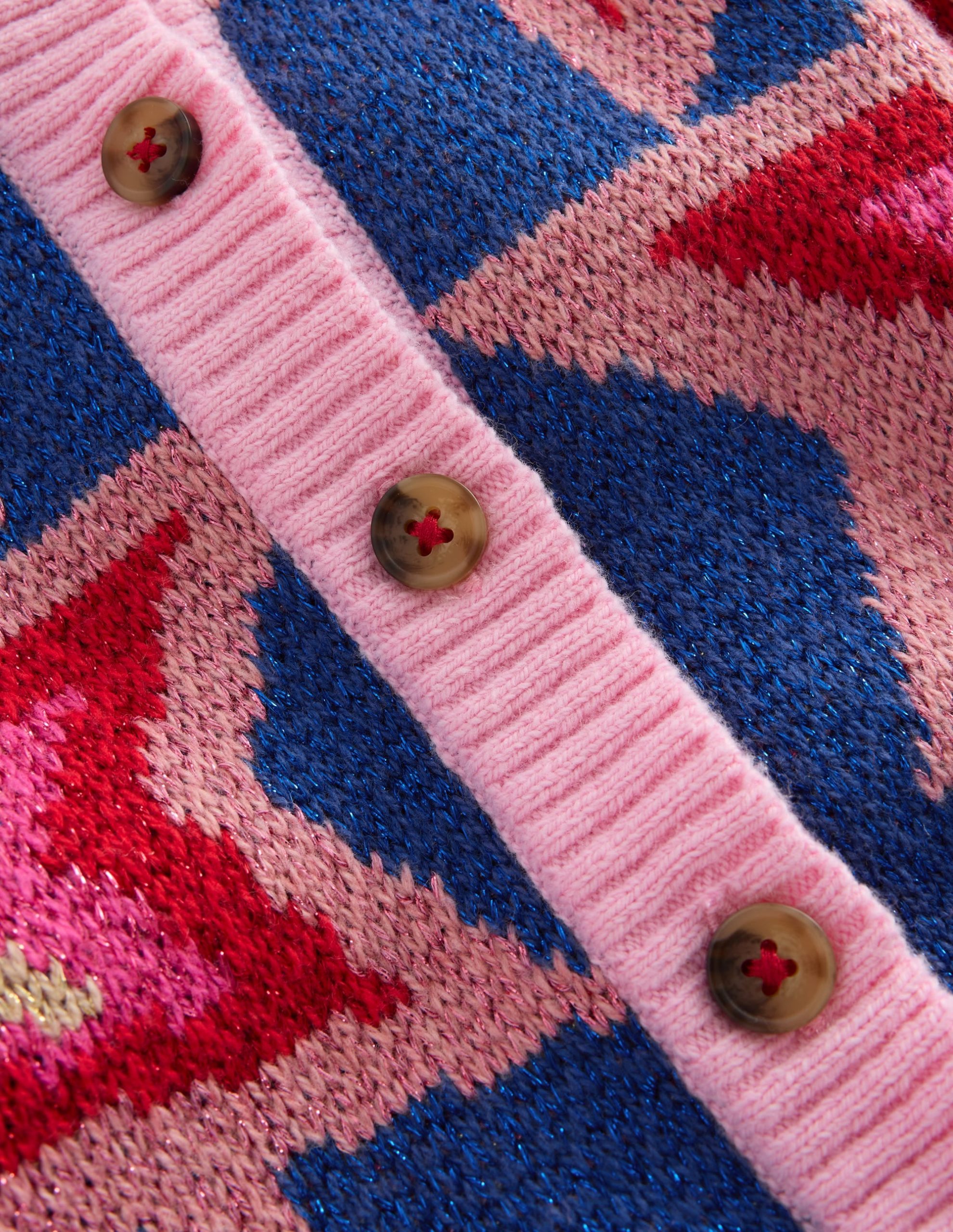 Fun Cardigan-Multi Sparkle Stars - Image 3