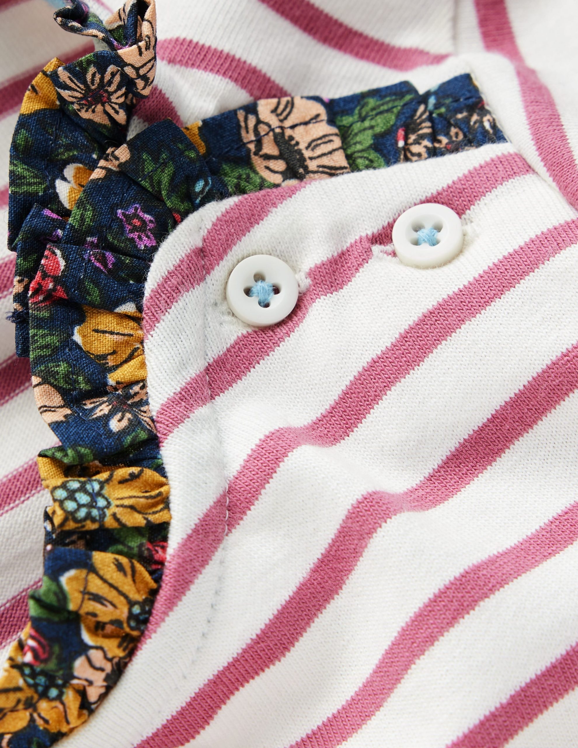 Frill Neck Breton-Pink Stripe - Image 2