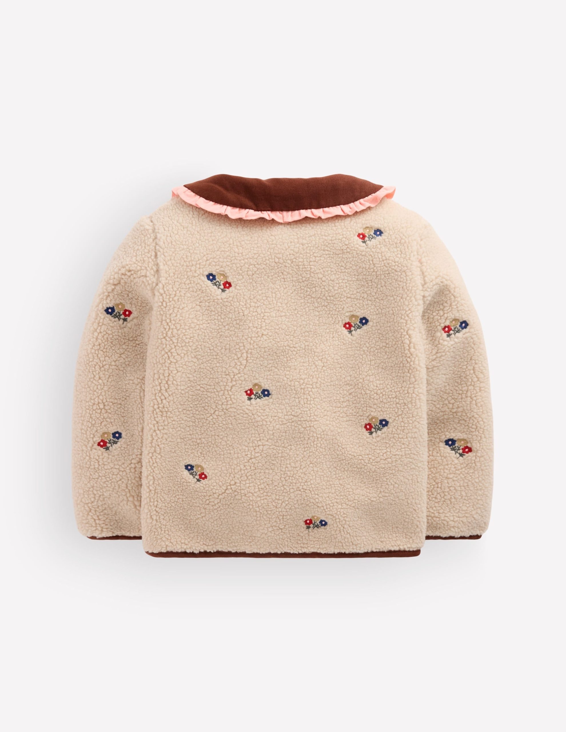 Embroidered Borg Jacket-Ivory Embroidery - Image 6