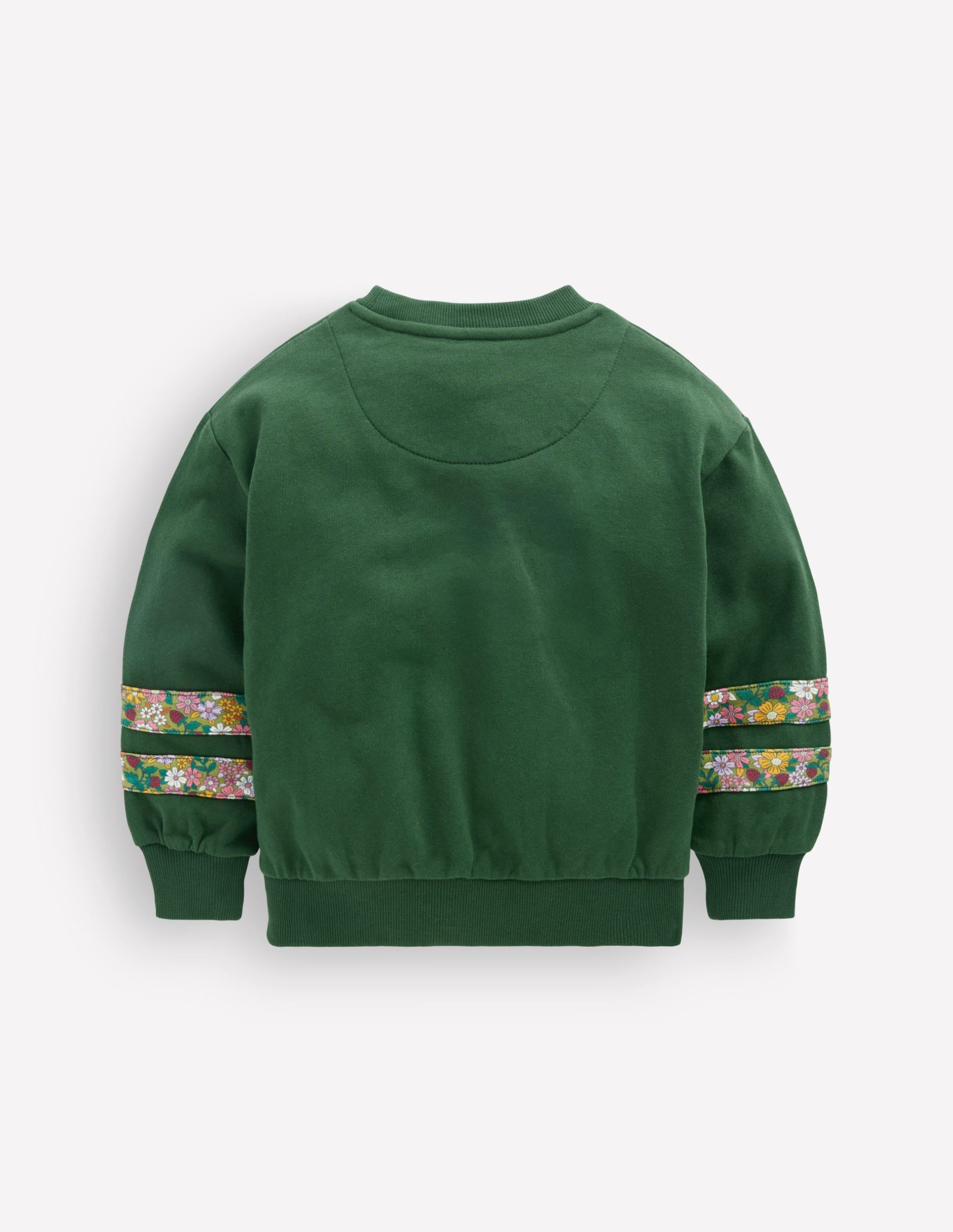 Relaxed Panel Sweatshirt-Green Floral - Image 2
