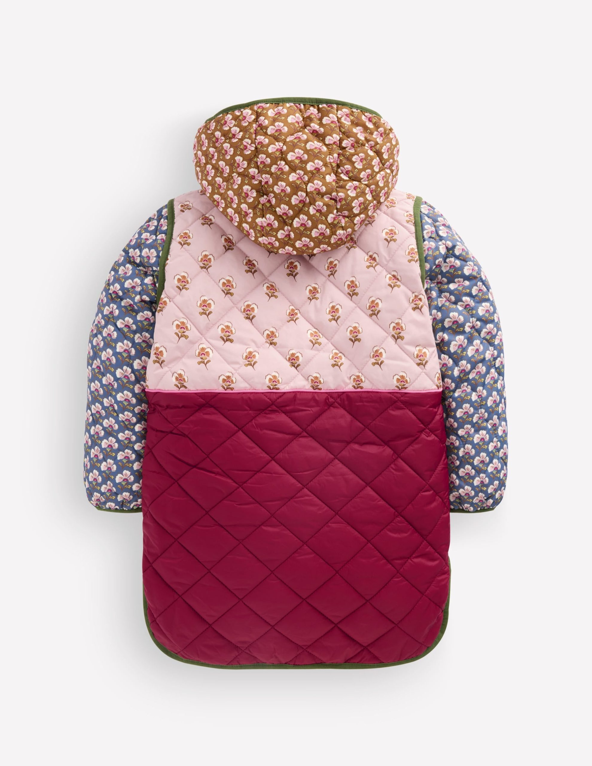 Longline Quilted Jacket-Hotchpotch Floral - Image 4