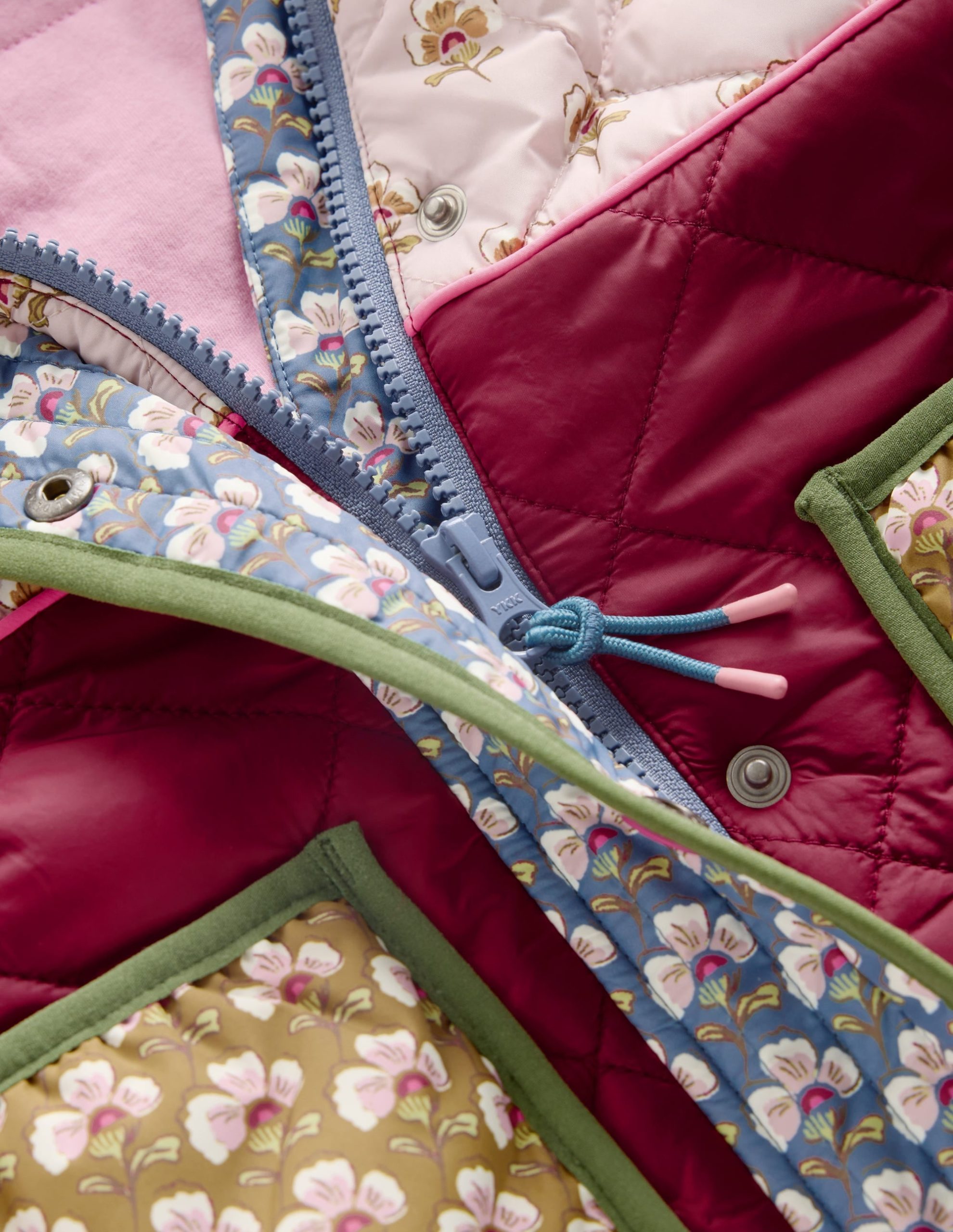 Longline Quilted Jacket-Hotchpotch Floral - Image 5