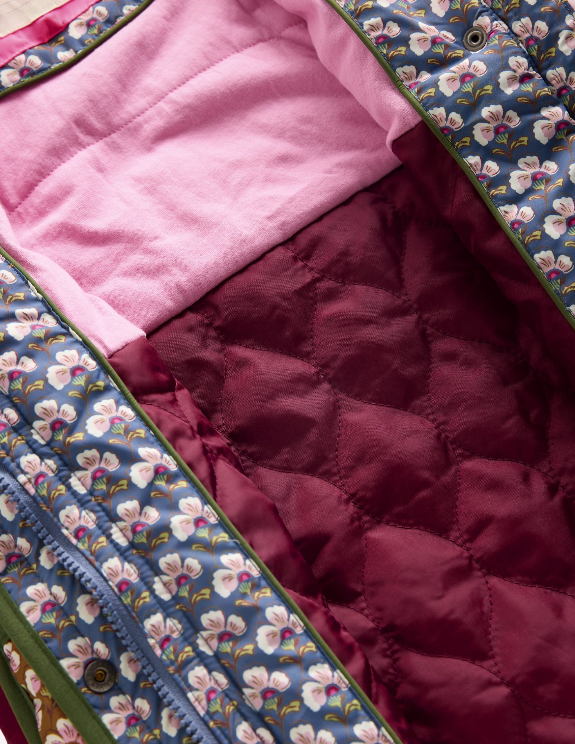 Longline Quilted Jacket-Hotchpotch Floral - Image 7