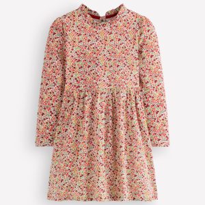 Long Sleeve Twirly Dress-Multi Floral