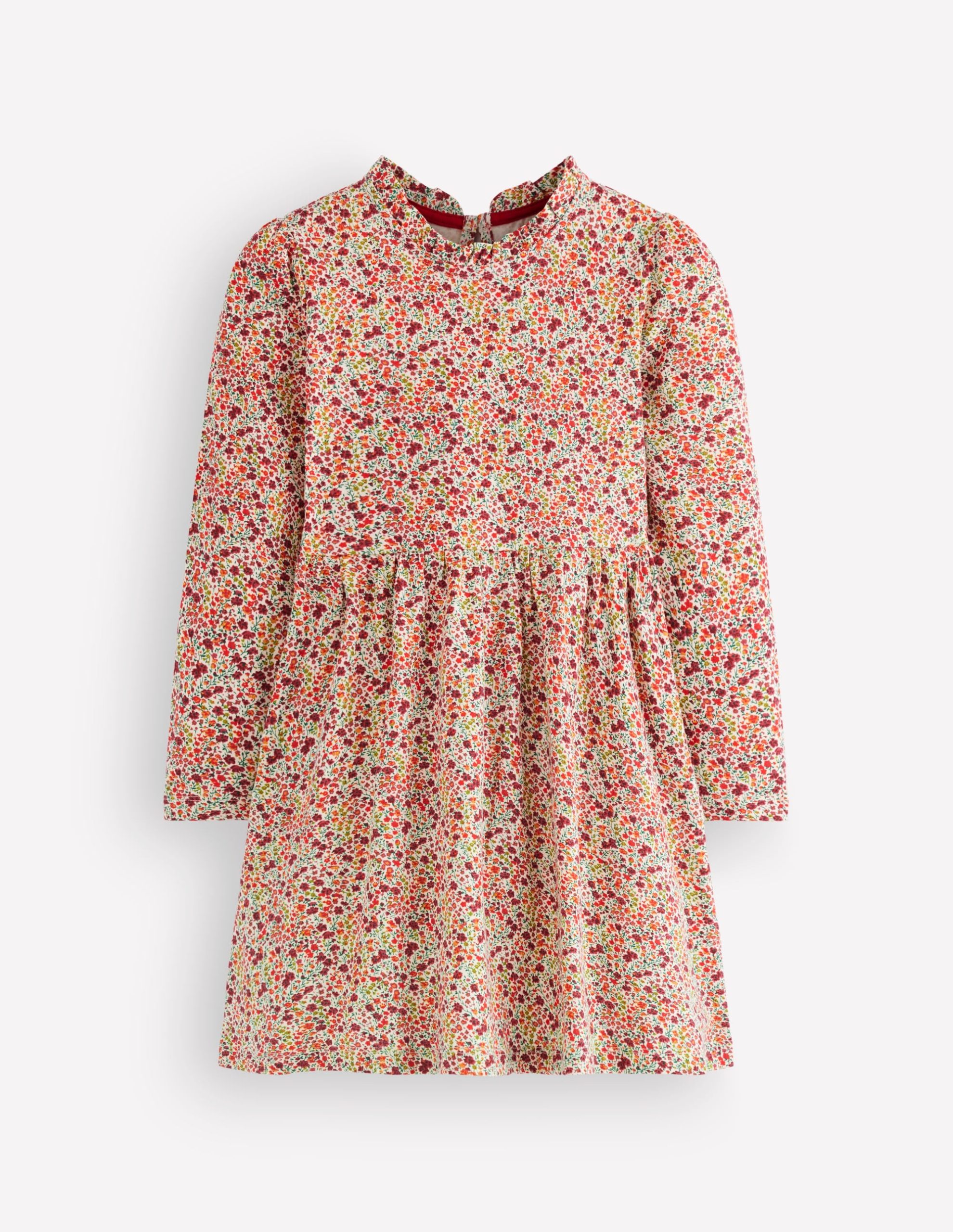 Long Sleeve Twirly Dress-Multi Floral