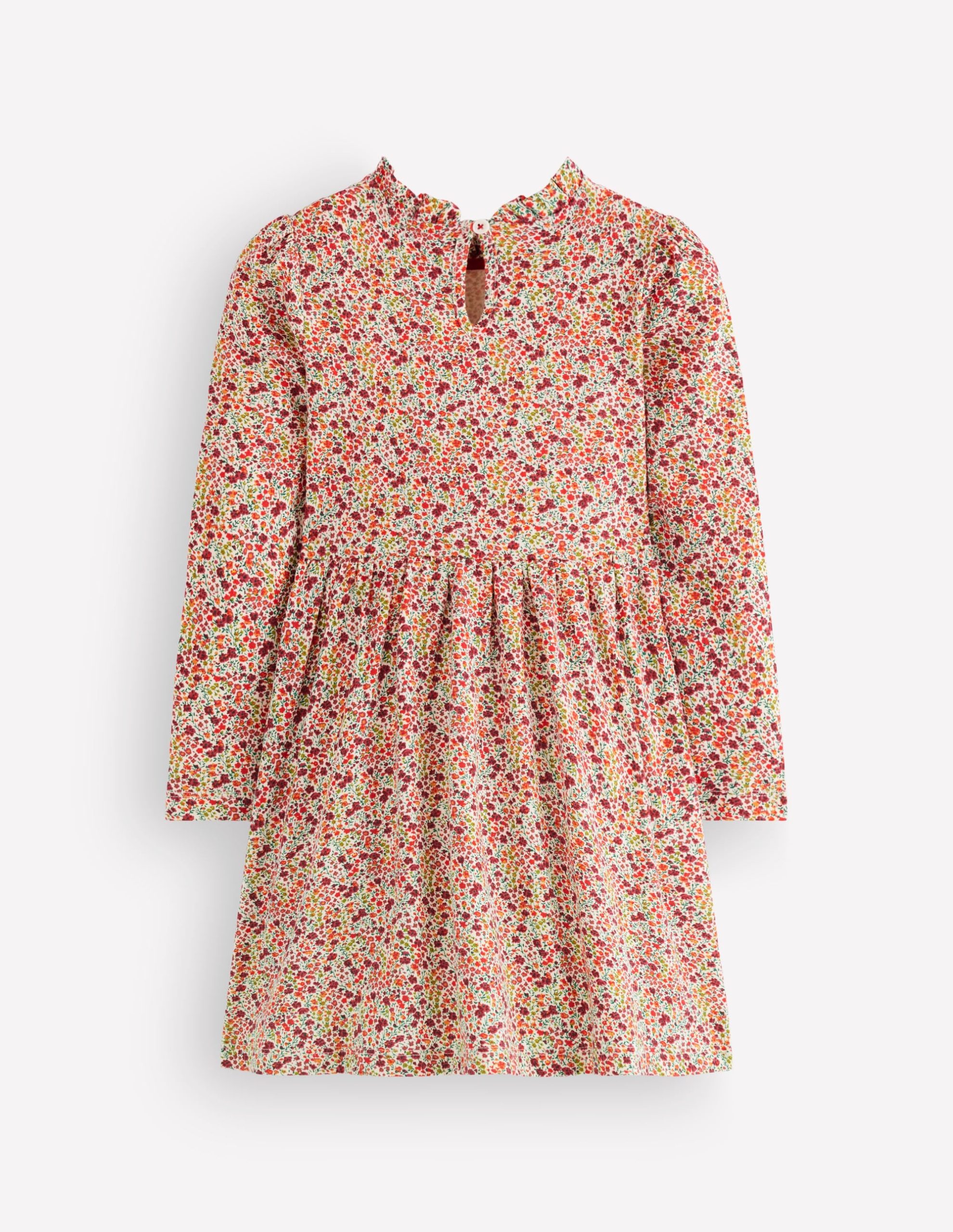 Long Sleeve Twirly Dress-Multi Floral - Image 3