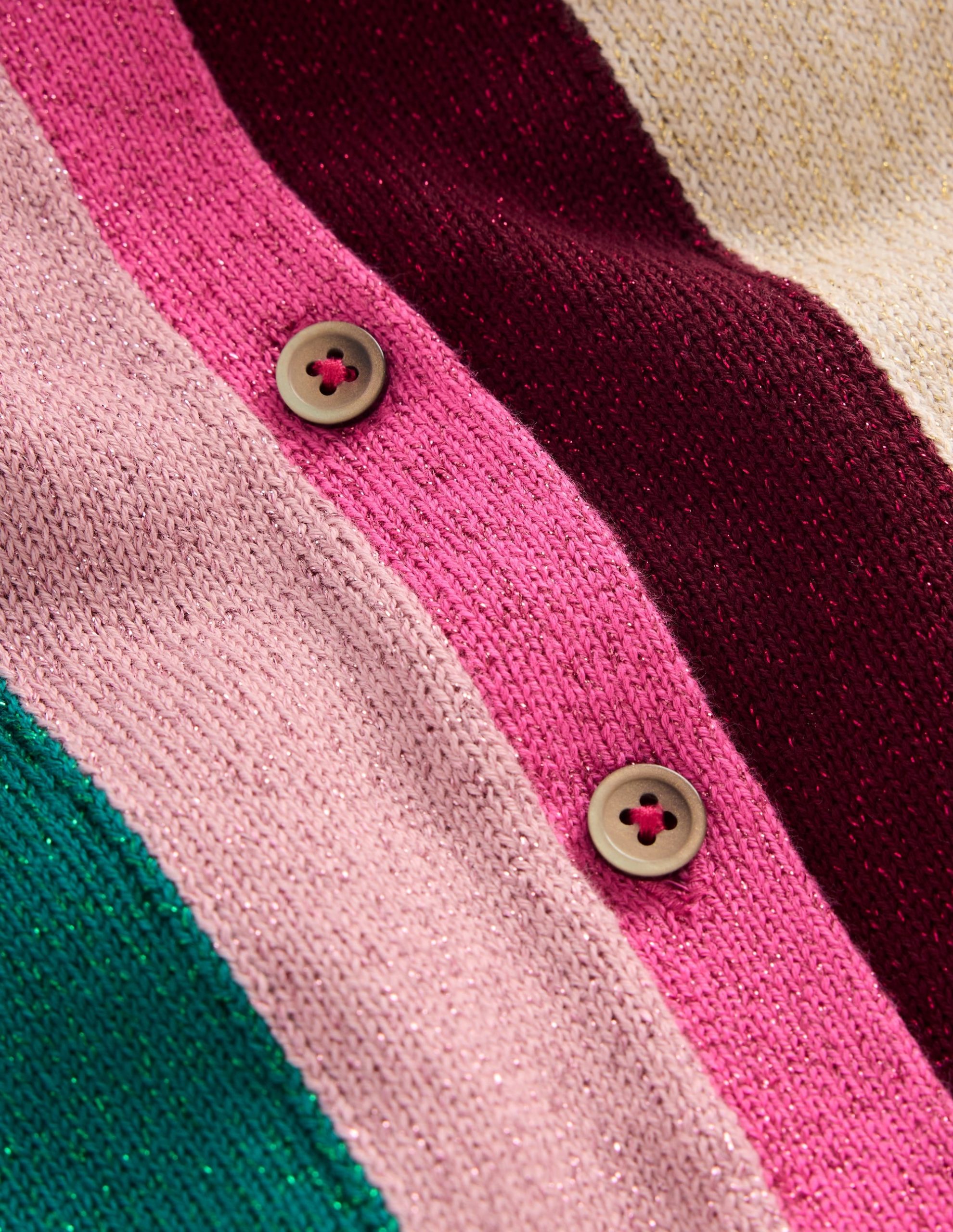 Sparkle Party Cardigan-Rainbow Sparkle Stripe - Image 3