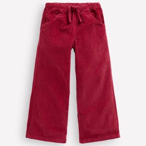 Draw Cord Pants-Crimson Red Cord